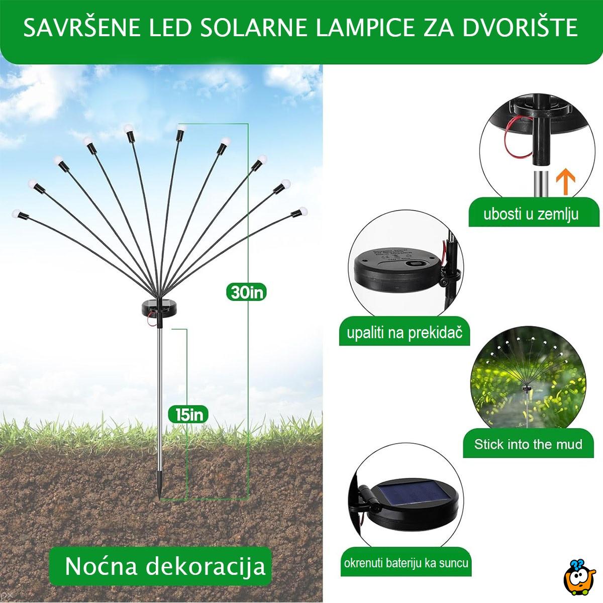 Buket dvorišnih LED solarnih lampica