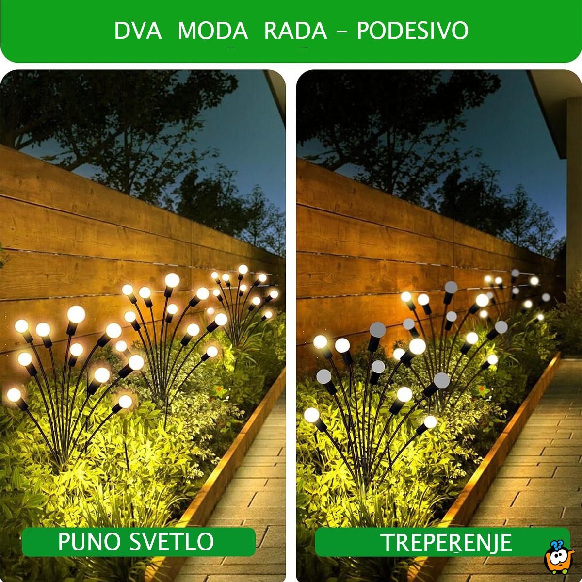 Buket dvorišnih LED solarnih lampica