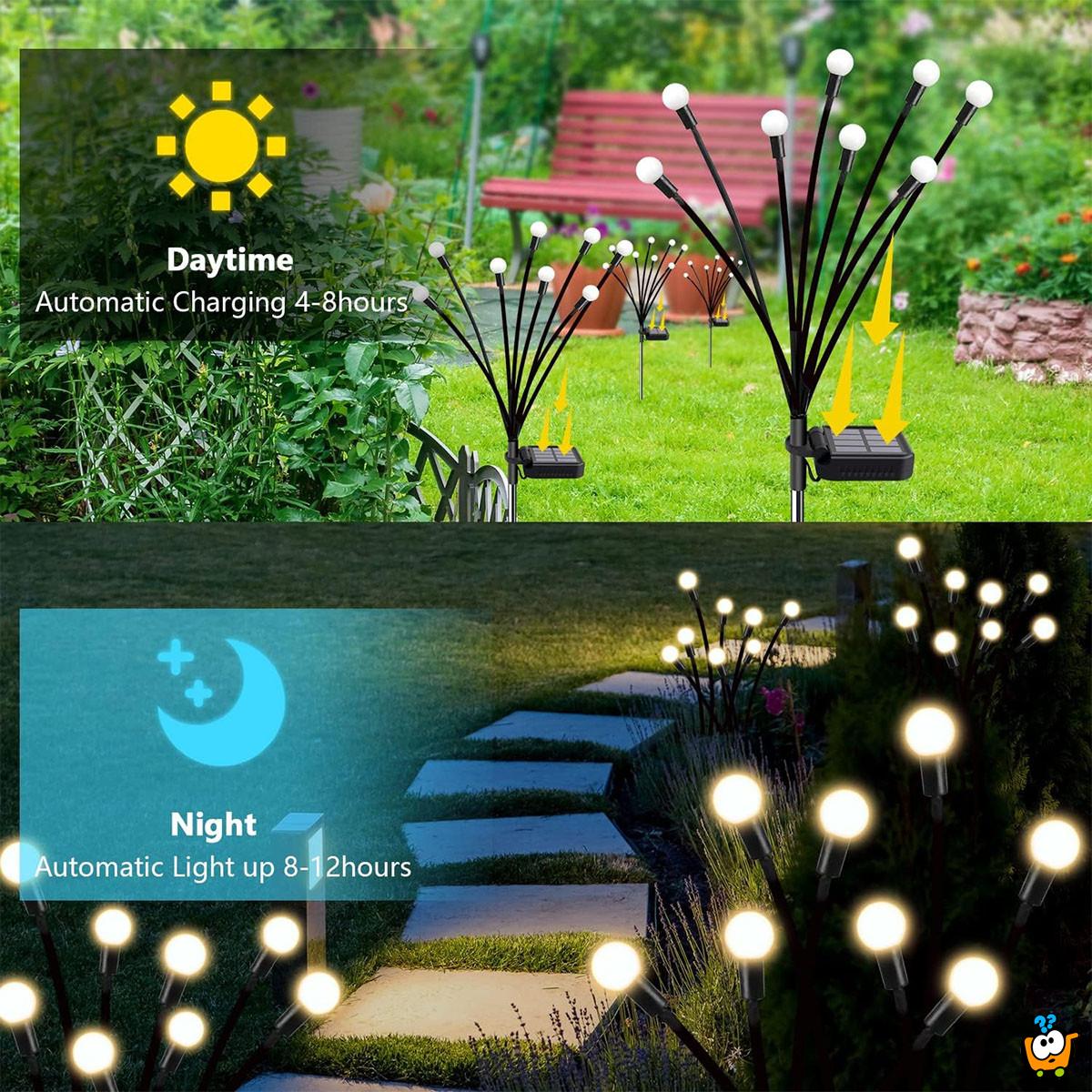 Buket dvorišnih LED solarnih lampica