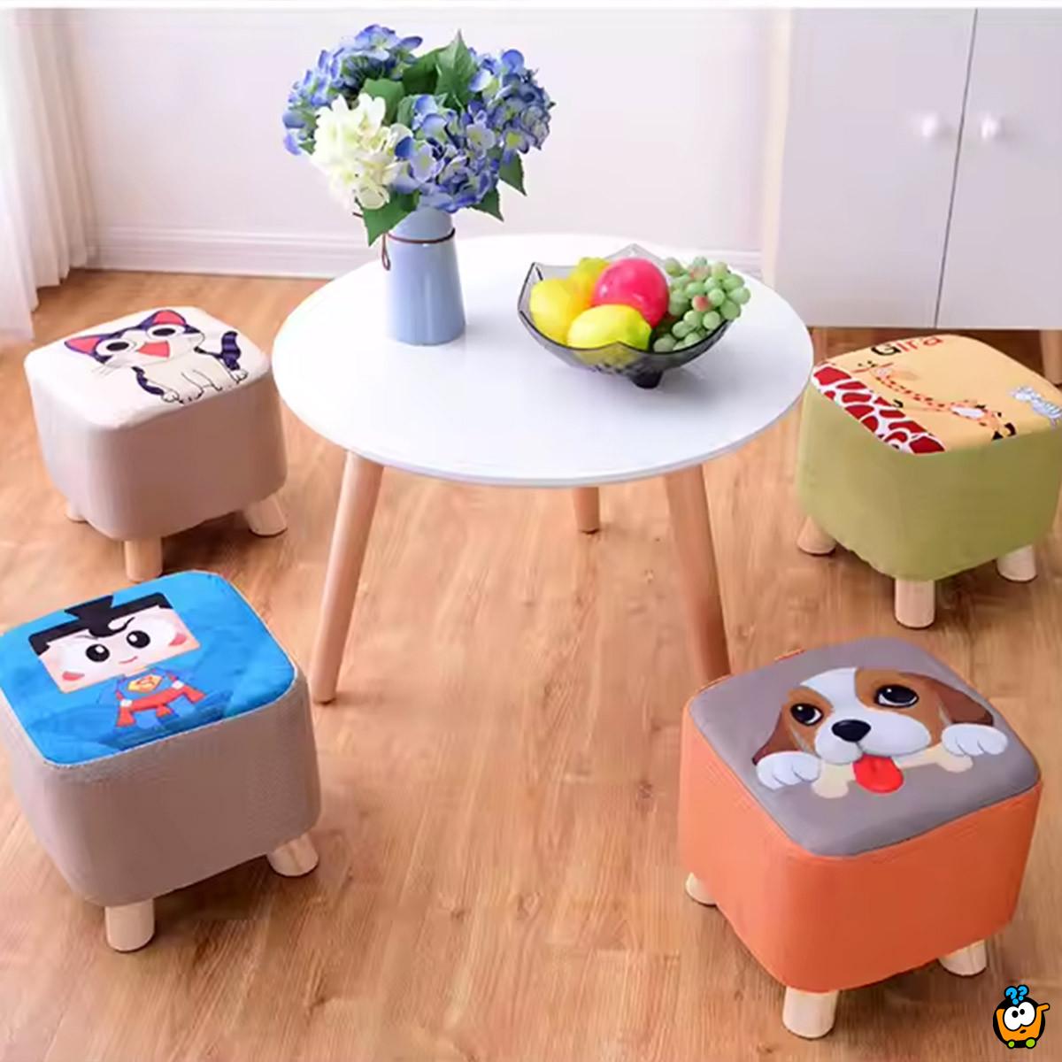 Tabure sa drvenim nogarama - MINIONSI