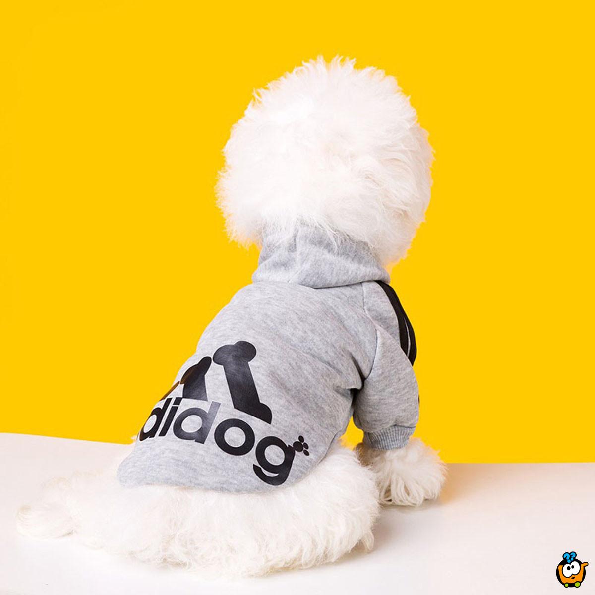 Adidog - udobni duks za kućnog ljubimca u sivoj boji