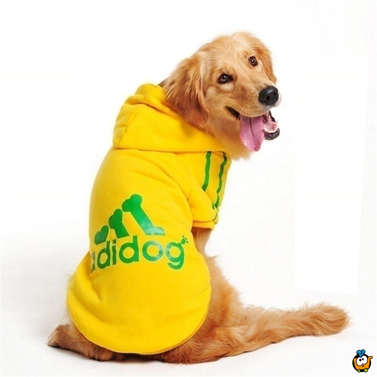 Adidog - udobni duks za kućnog ljubimca u žutoj boji