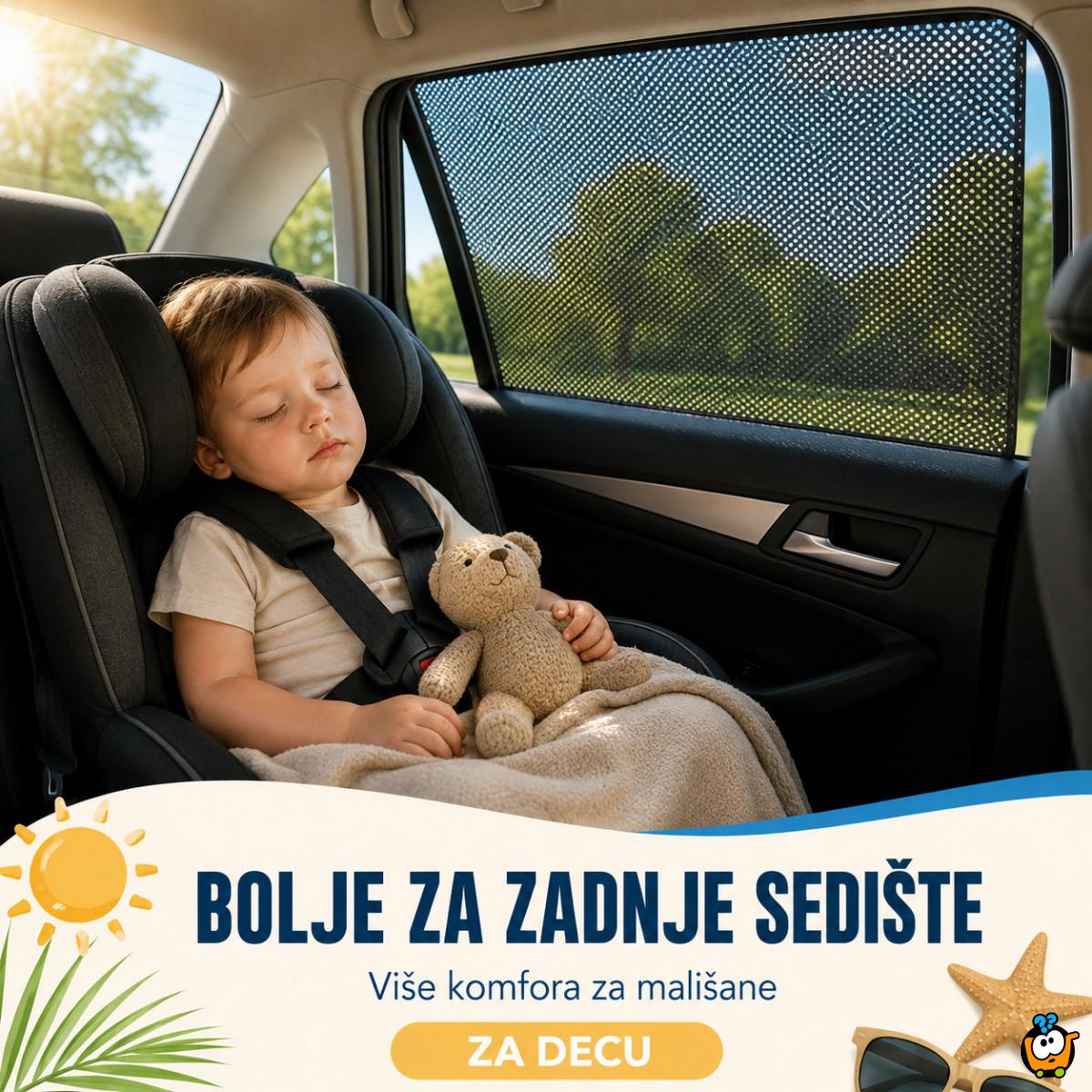 Auto mrežica za sunce – zaštita za stakla za decu i putnike, 2 kom