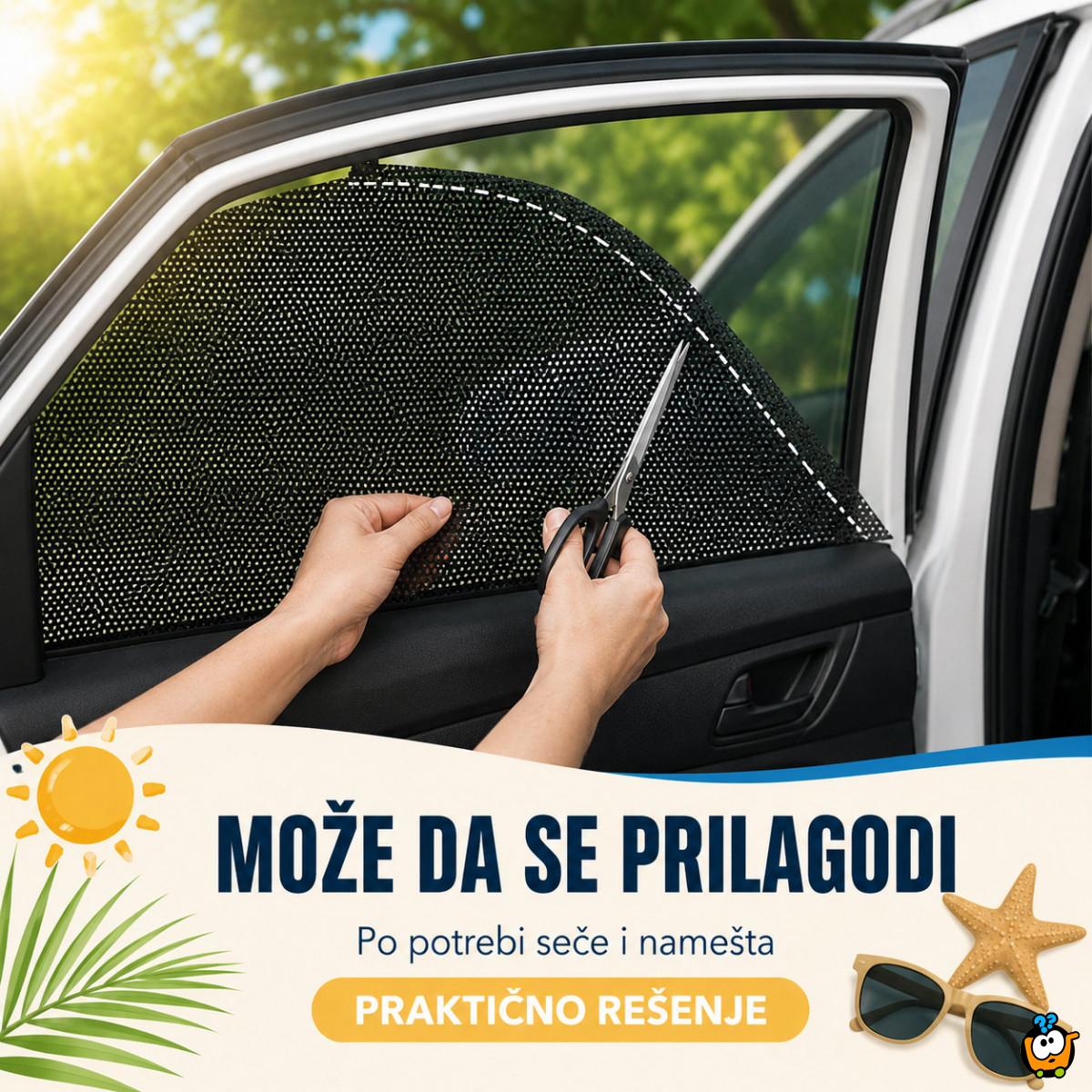 Auto mrežica za sunce – zaštita za stakla za decu i putnike, 2 kom