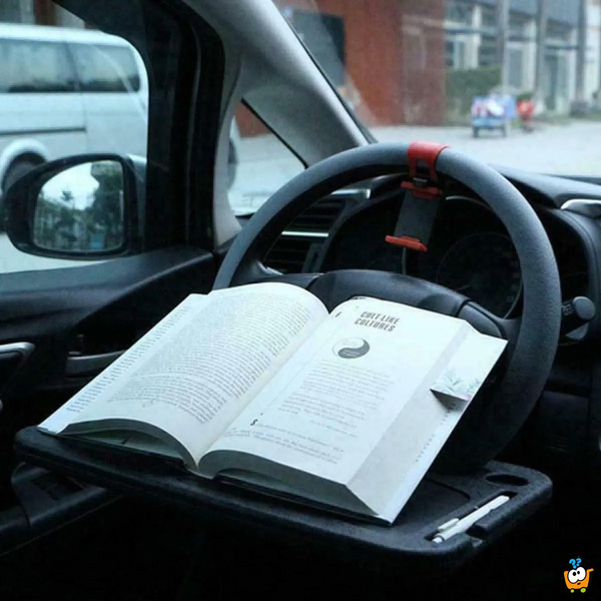 Višenamenski stočić za upravljač automobila