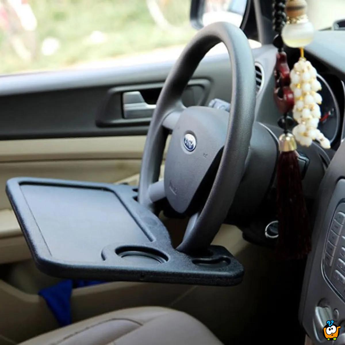 Višenamenski stočić za upravljač automobila