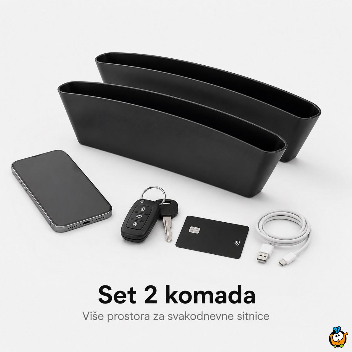 Set 2 auto organizera za telefon, ključeve i sitnice