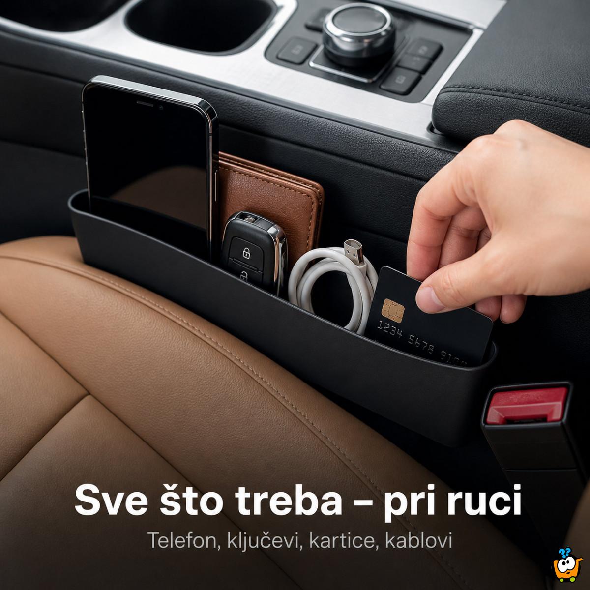 Set 2 auto organizera za telefon, ključeve i sitnice