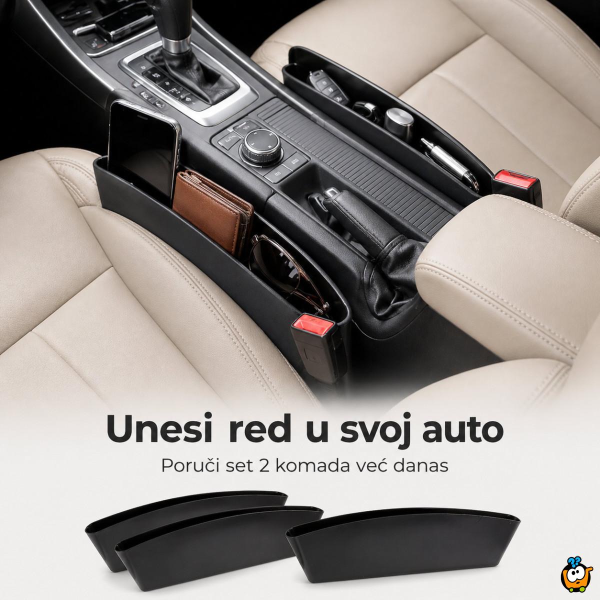 Set 2 auto organizera za telefon, ključeve i sitnice