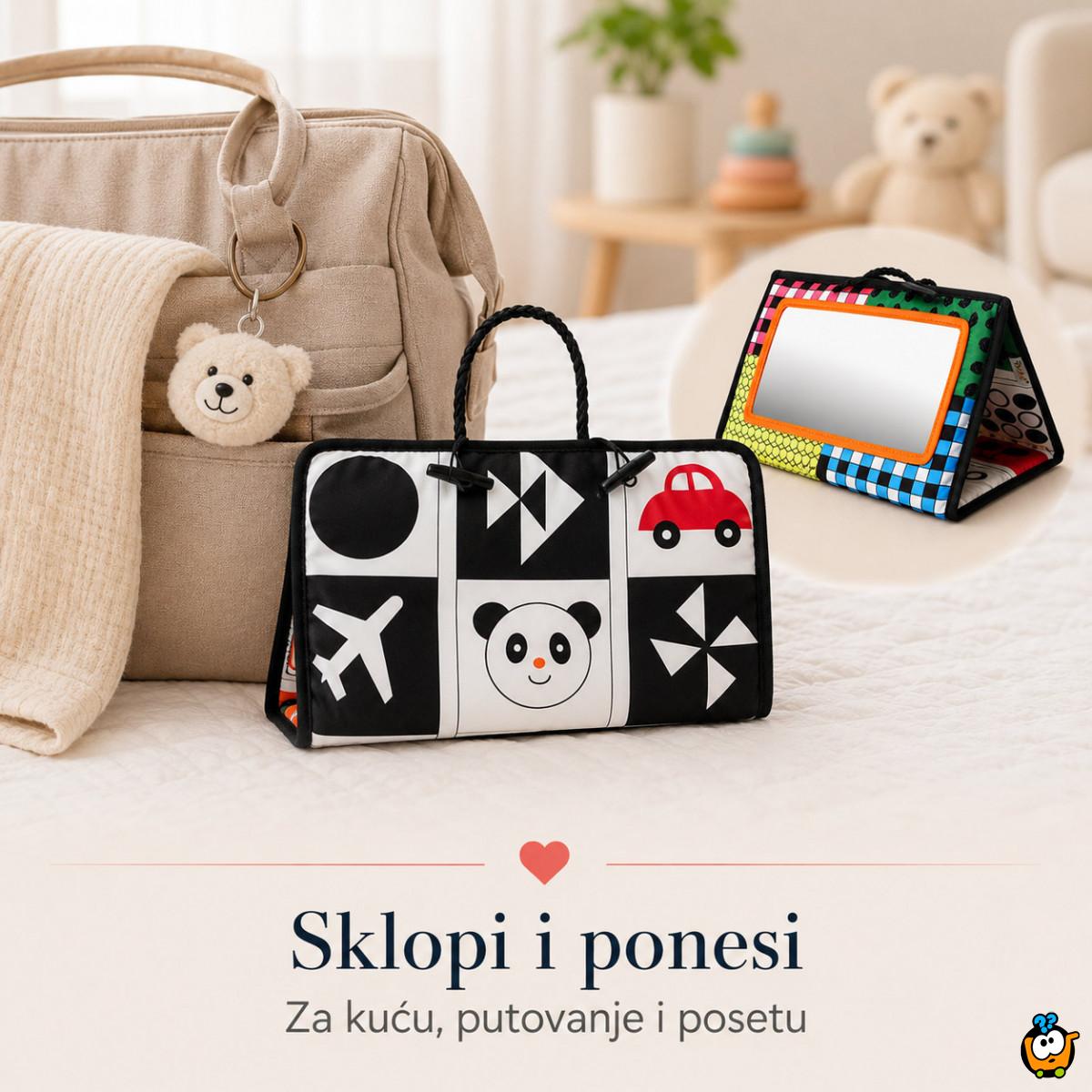 Baby Vision 4u1 razvojna prostirka sa ogledalom za bebe - Tummy Time