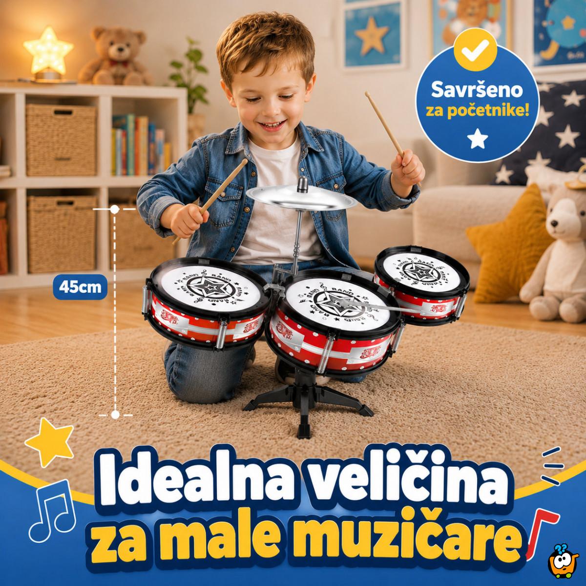 Set bubnjeva za decu – Drum Party muzička igračka za male muzičare