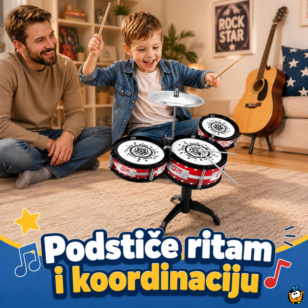 Set bubnjeva za decu – Drum Party muzička igračka za male muzičare