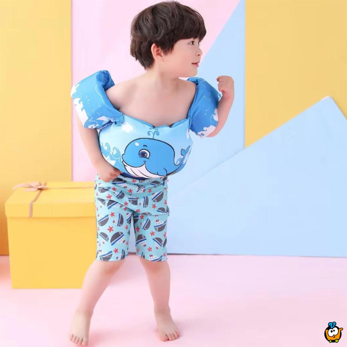 Kids swim - Prsluk sa mišićima za održavanje na vodi 