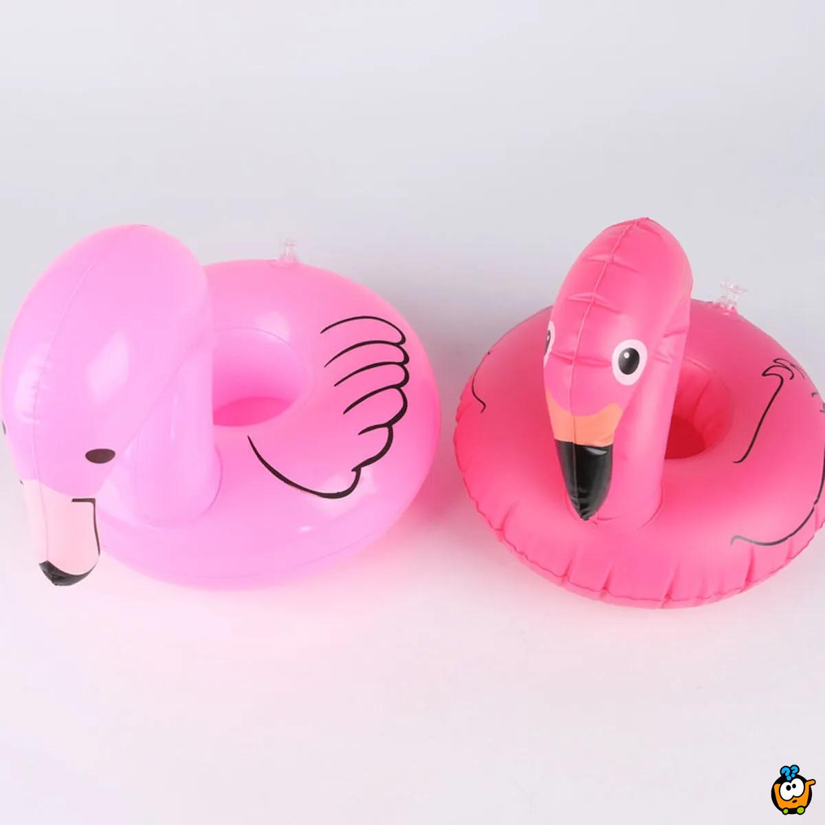 Flamingo držač pića u vodi - na naduvavanja