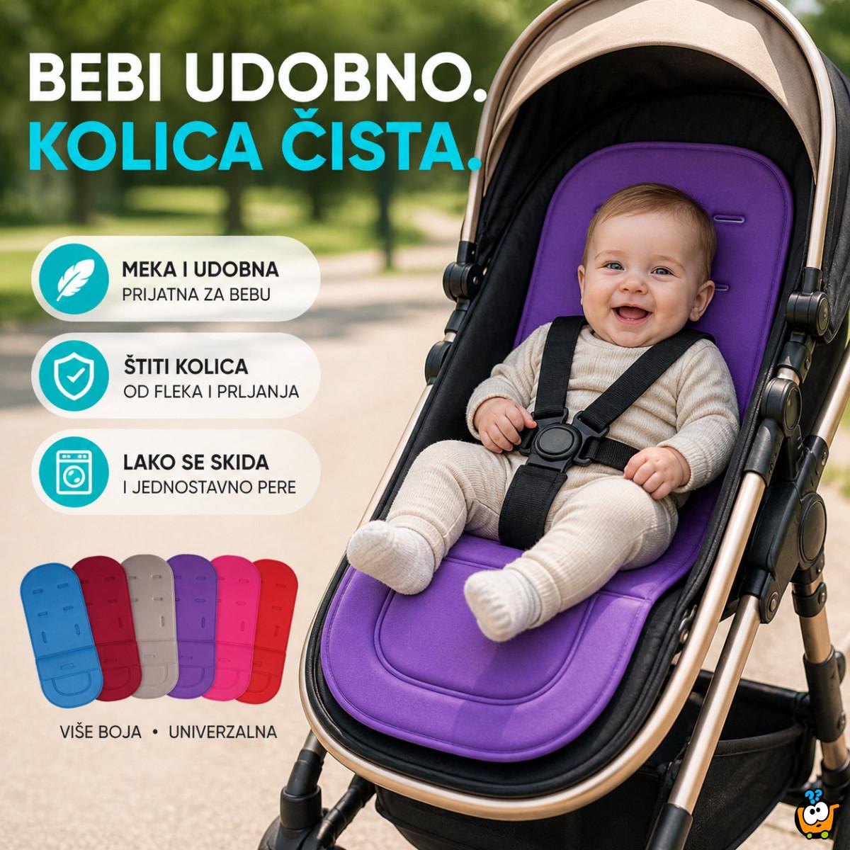 Univerzalna bebi podloga za kolica – mekana, periva i praktična