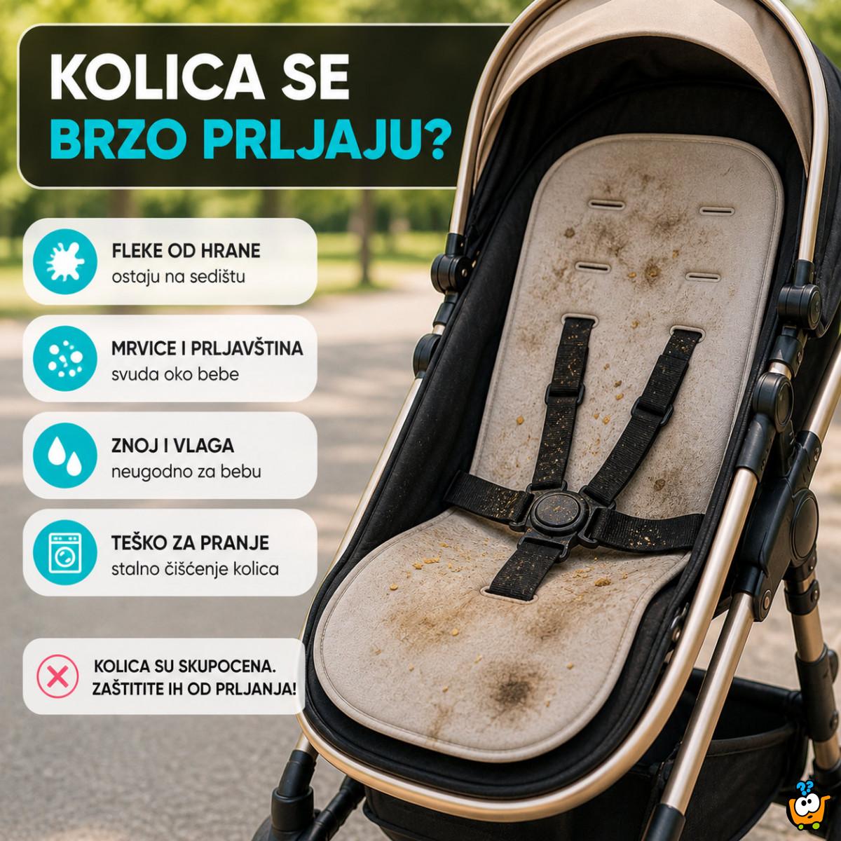 Univerzalna bebi podloga za kolica – mekana, periva i praktična