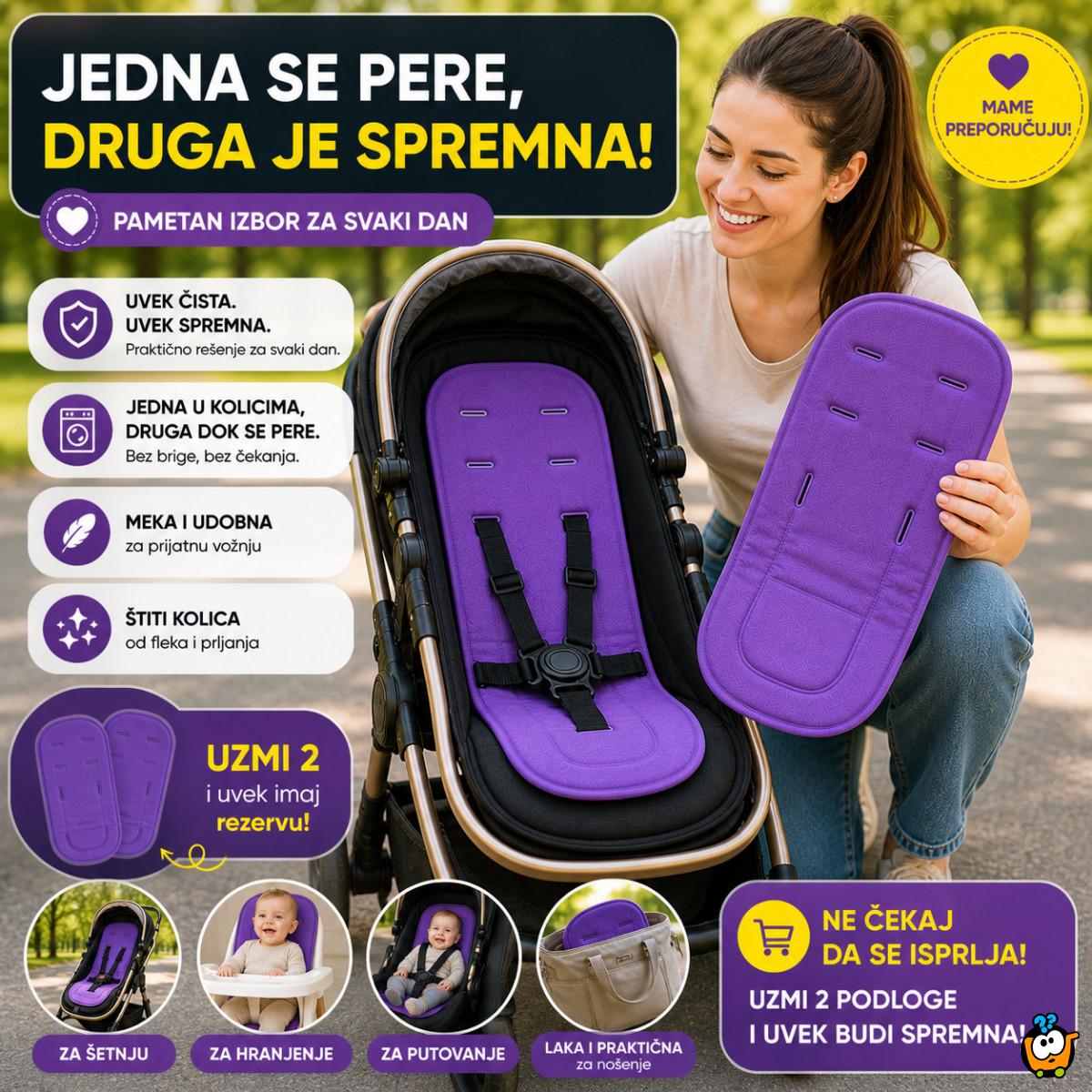 Univerzalna bebi podloga za kolica – mekana, periva i praktična