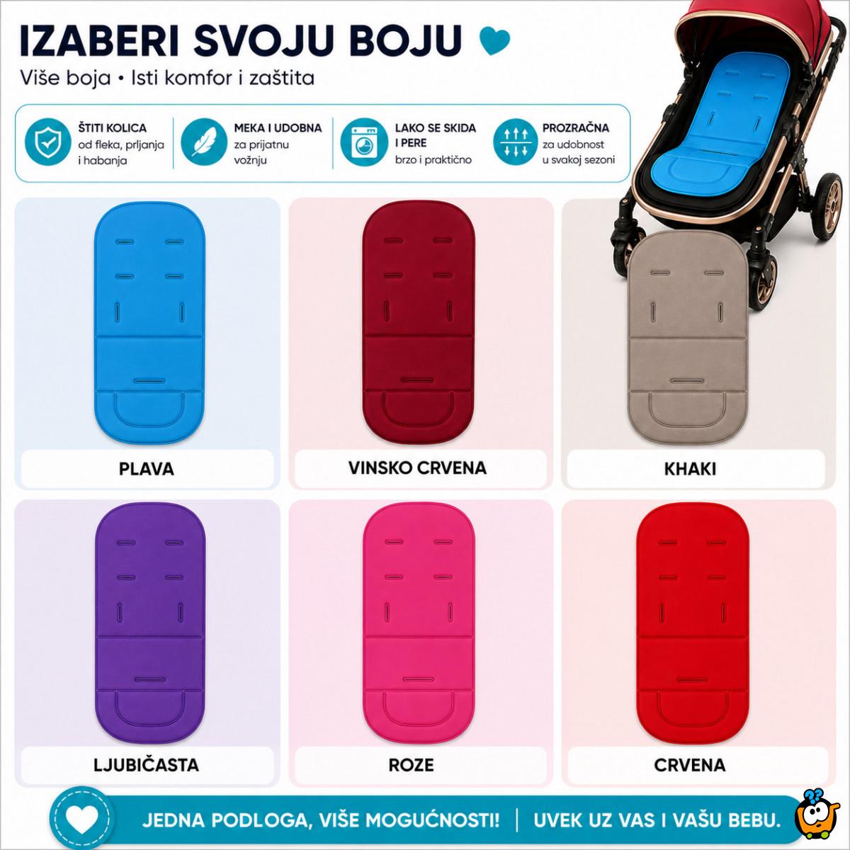 Univerzalna bebi podloga za kolica – mekana, periva i praktična