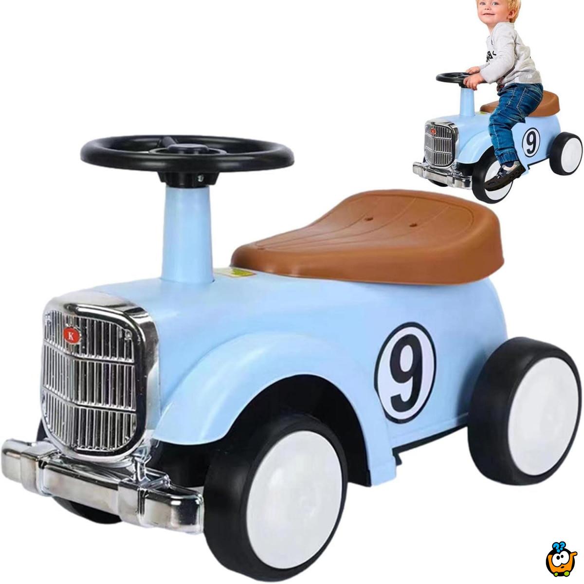 Blue Old Timer – Dečiji autić sa guralica vintage stila