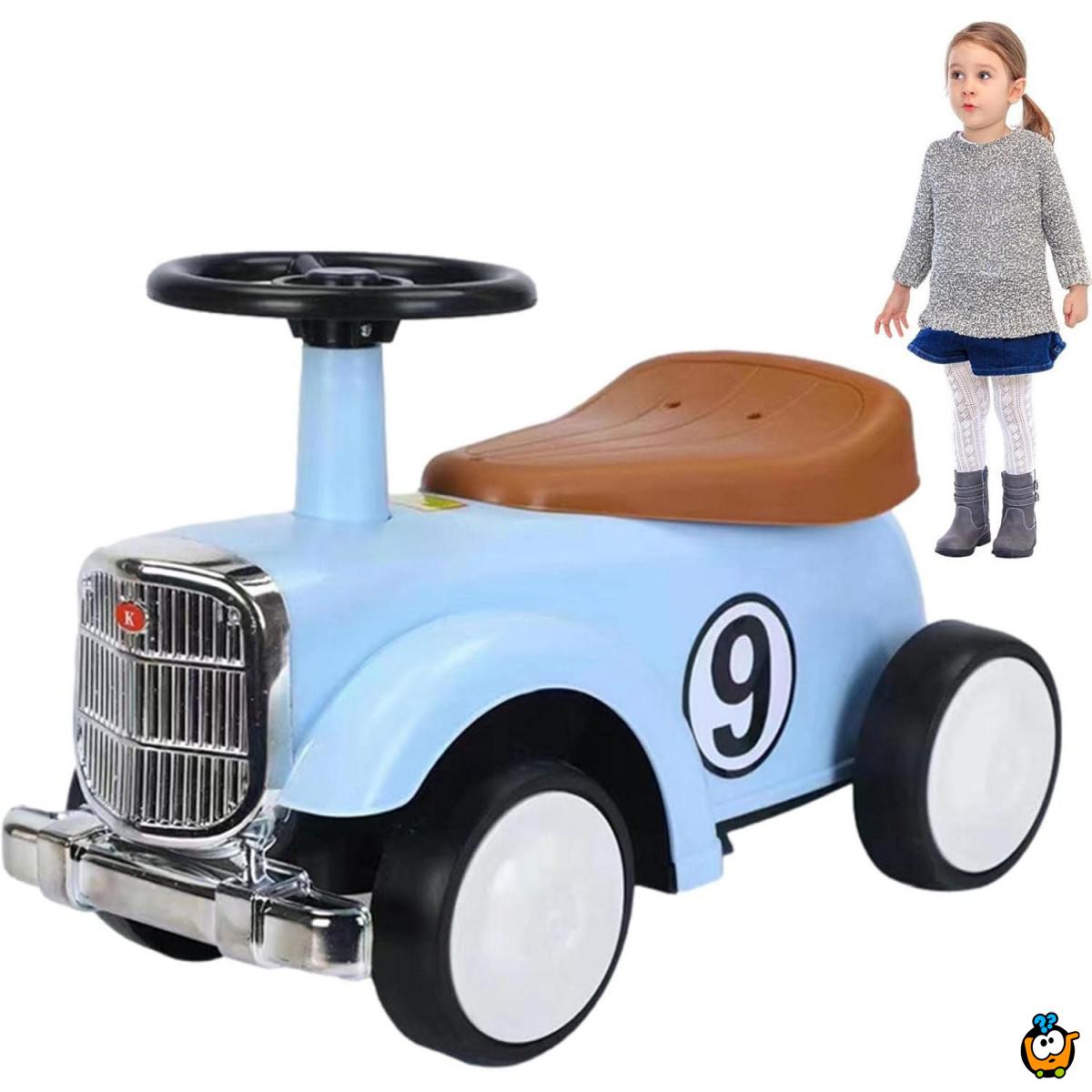 Blue Old Timer – Dečiji autić sa guralica vintage stila