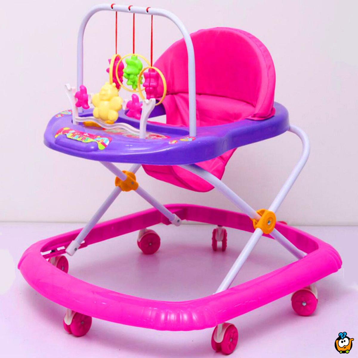 Dubak - Šetalica za bebe u roze boji