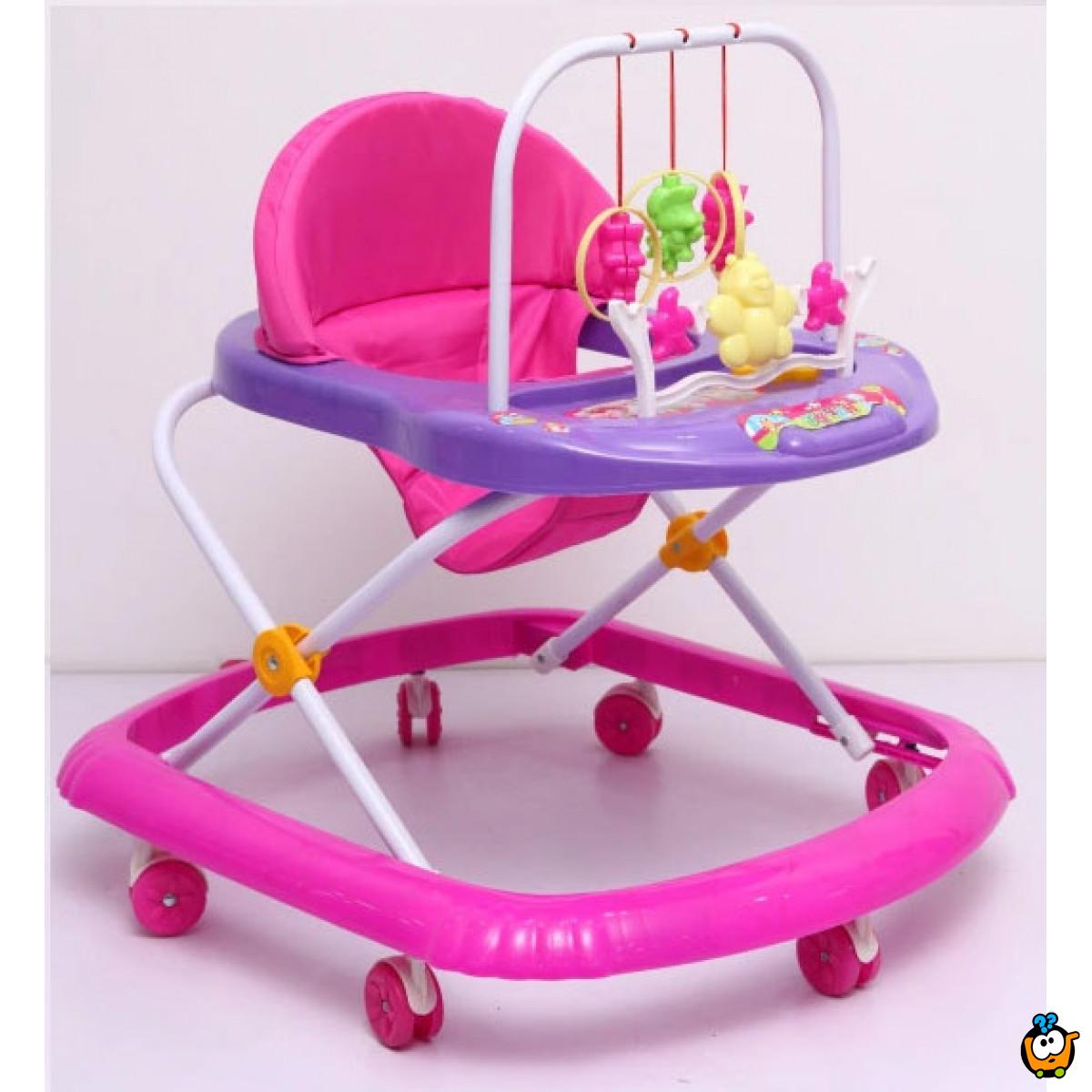 Dubak - Šetalica za bebe u roze boji