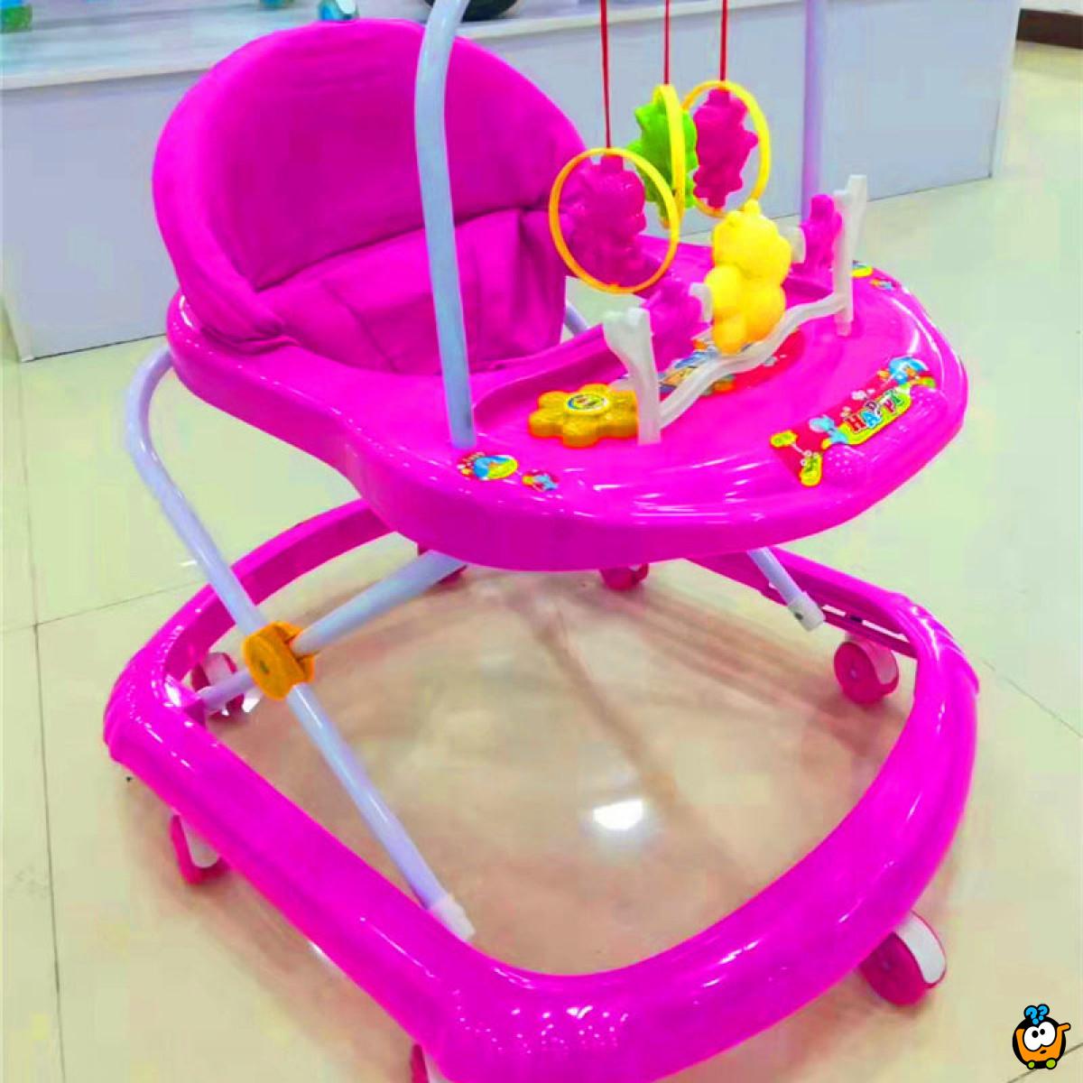 Dubak - Šetalica za bebe u roze boji