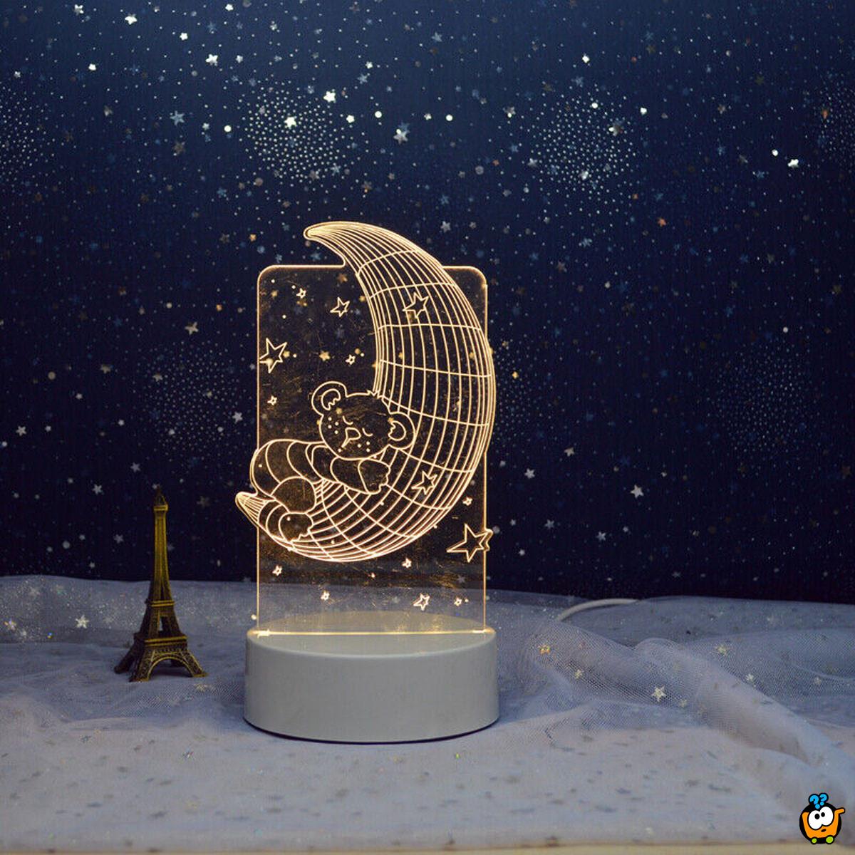 3D mesec - Ukrasna LED lampica