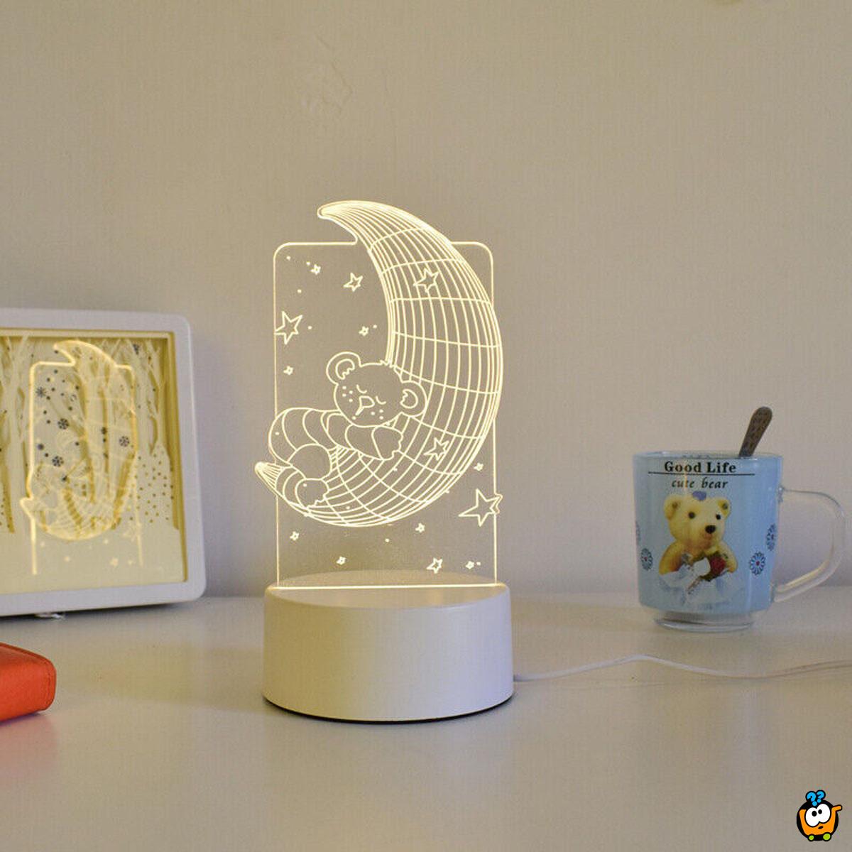 3D mesec - Ukrasna LED lampica