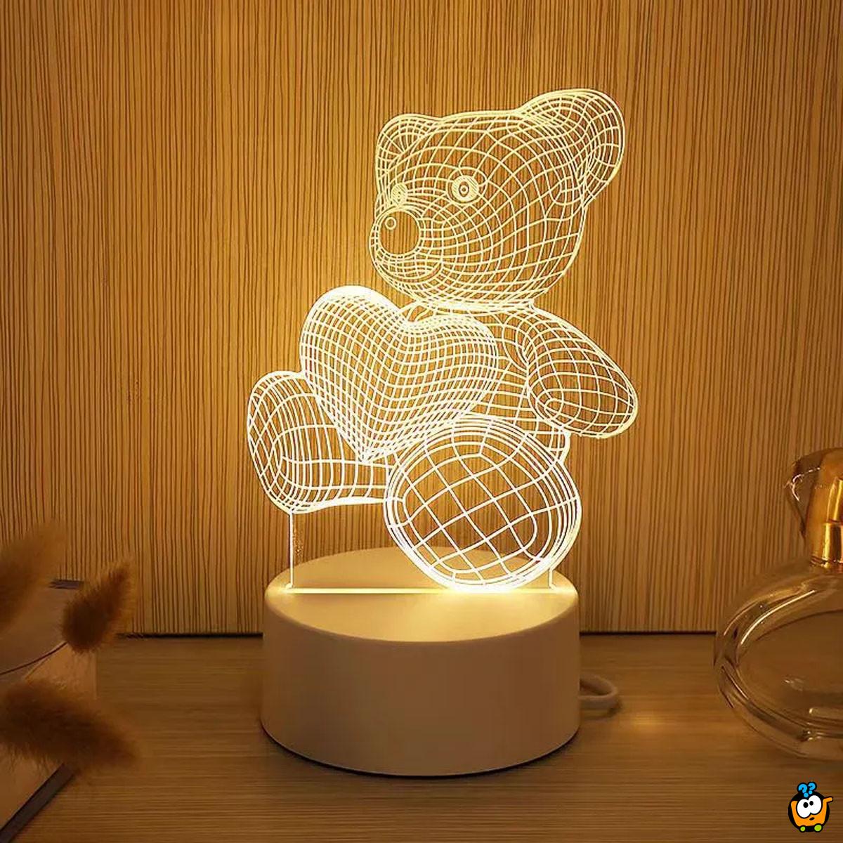 3D meda - Ukrasna LED lampica