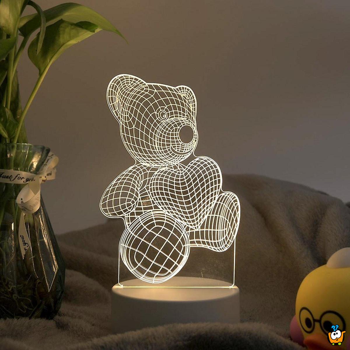 3D meda - Ukrasna LED lampica