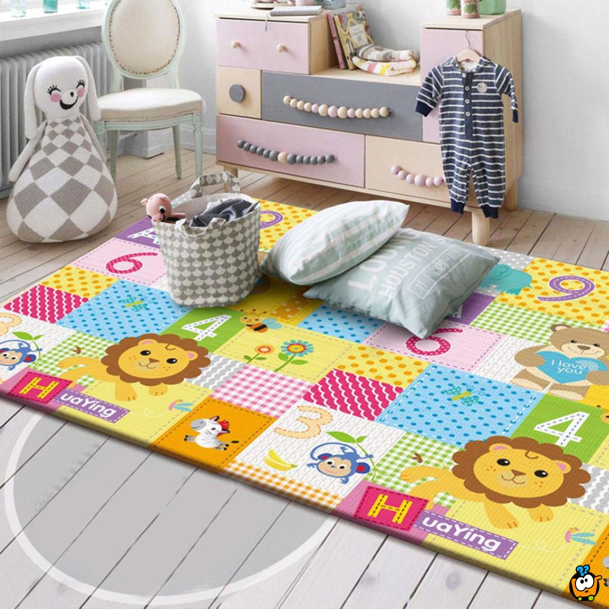 Lion Jumbo play mat - Dvostrana dečija podna prostirka 200x180cm