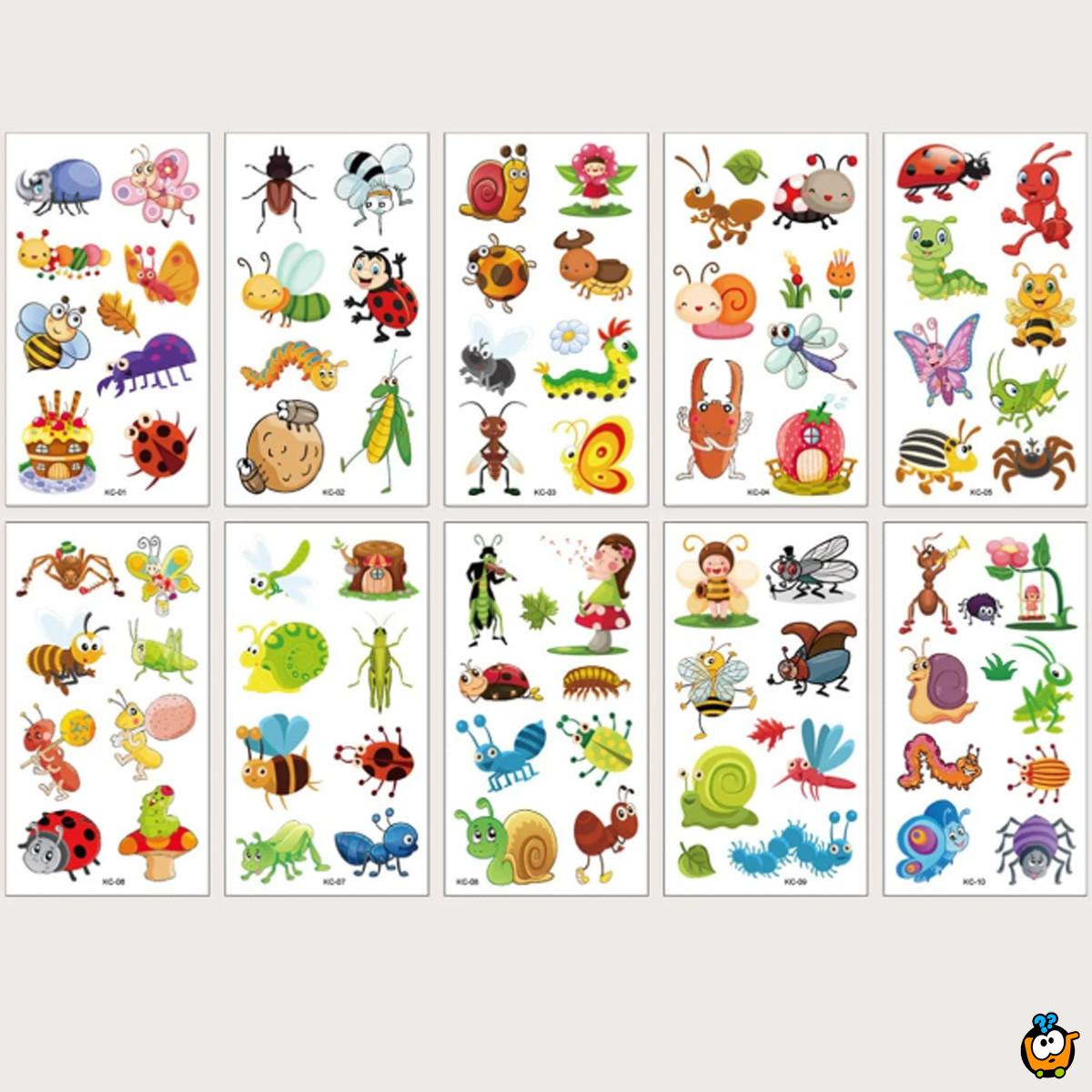 Insect World - Dečije stiker tetovaže