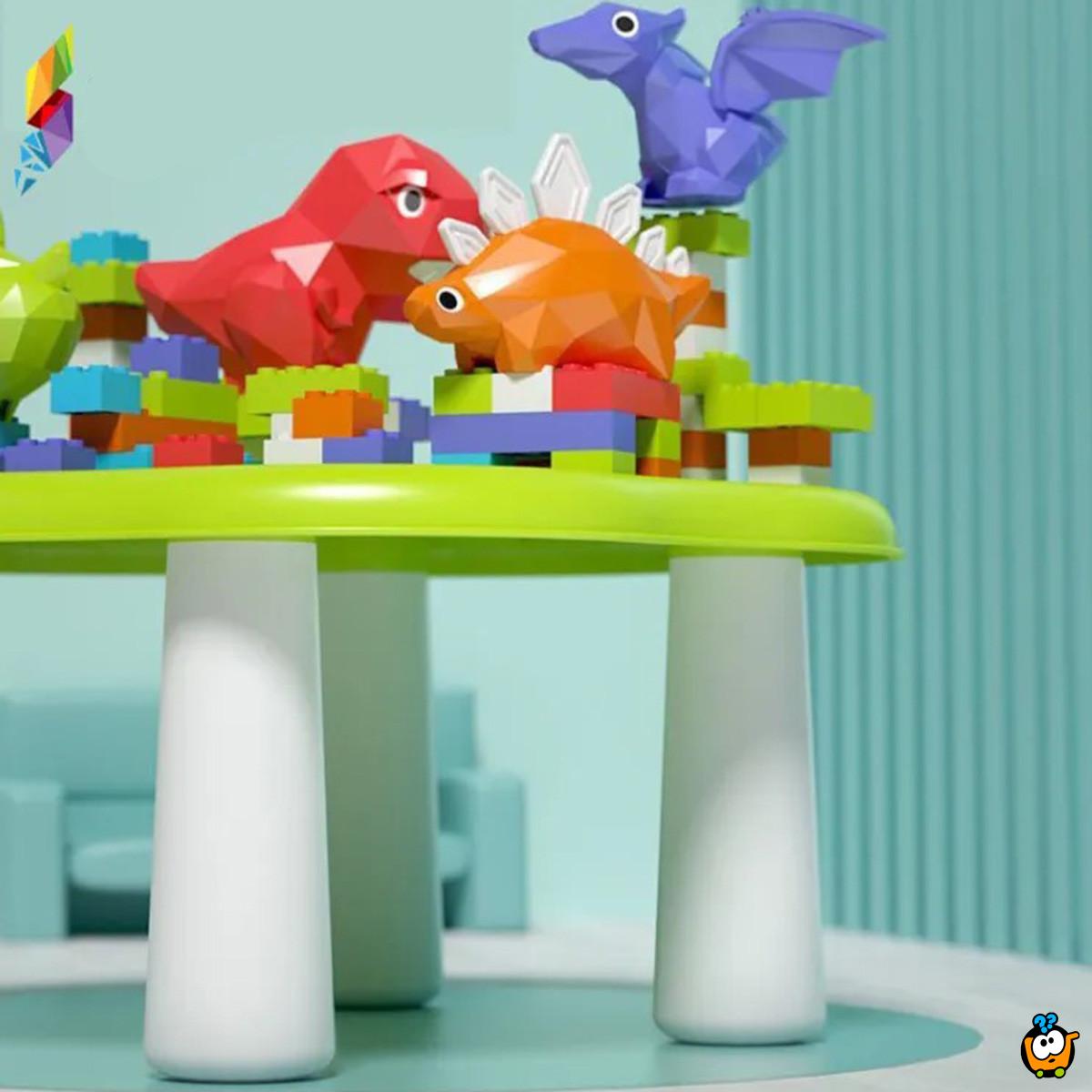 Dino Building Blocks -  Interaktivni dečiji stočić sa dino kockama