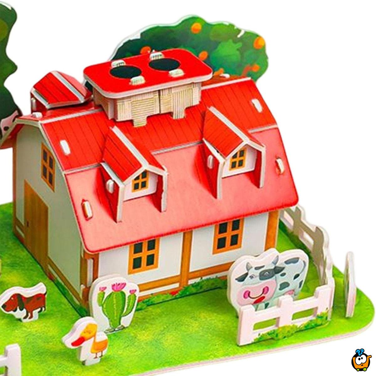 3D puzle za mališane - Raskošna farma