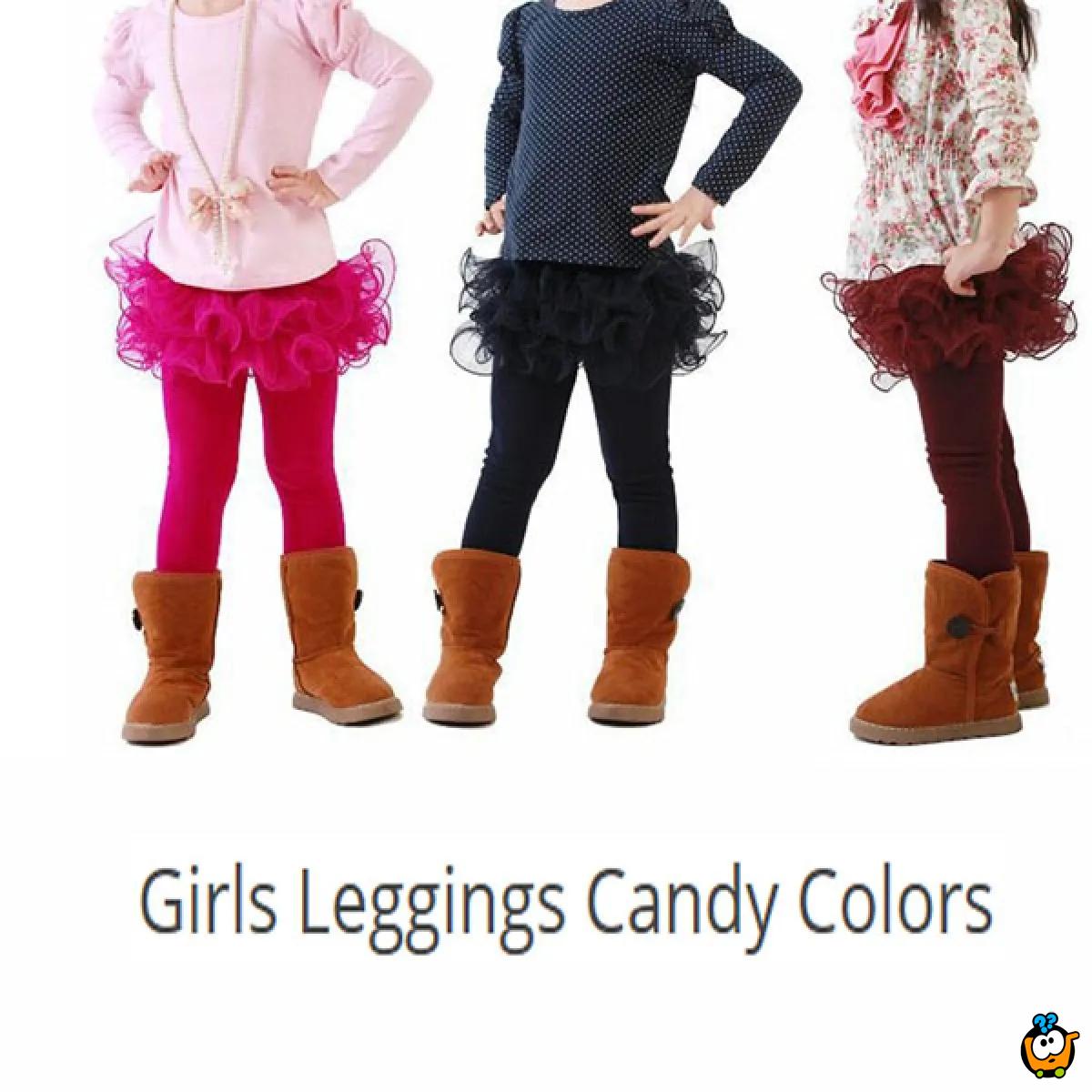 Candy Colored Pants – Tople čarape za devojčice