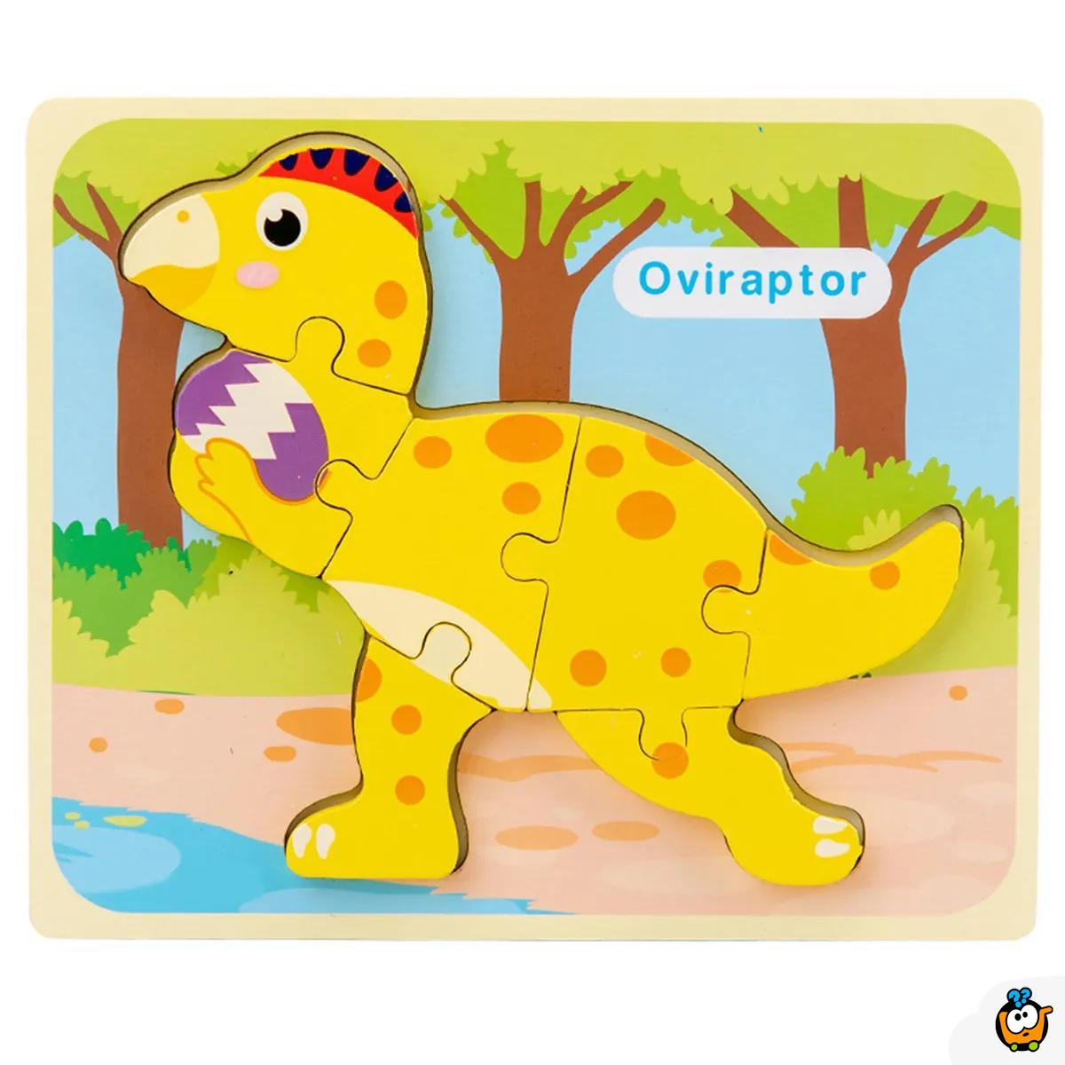 3D Dino kreativne drvene puzle razigranih motiva i boja
