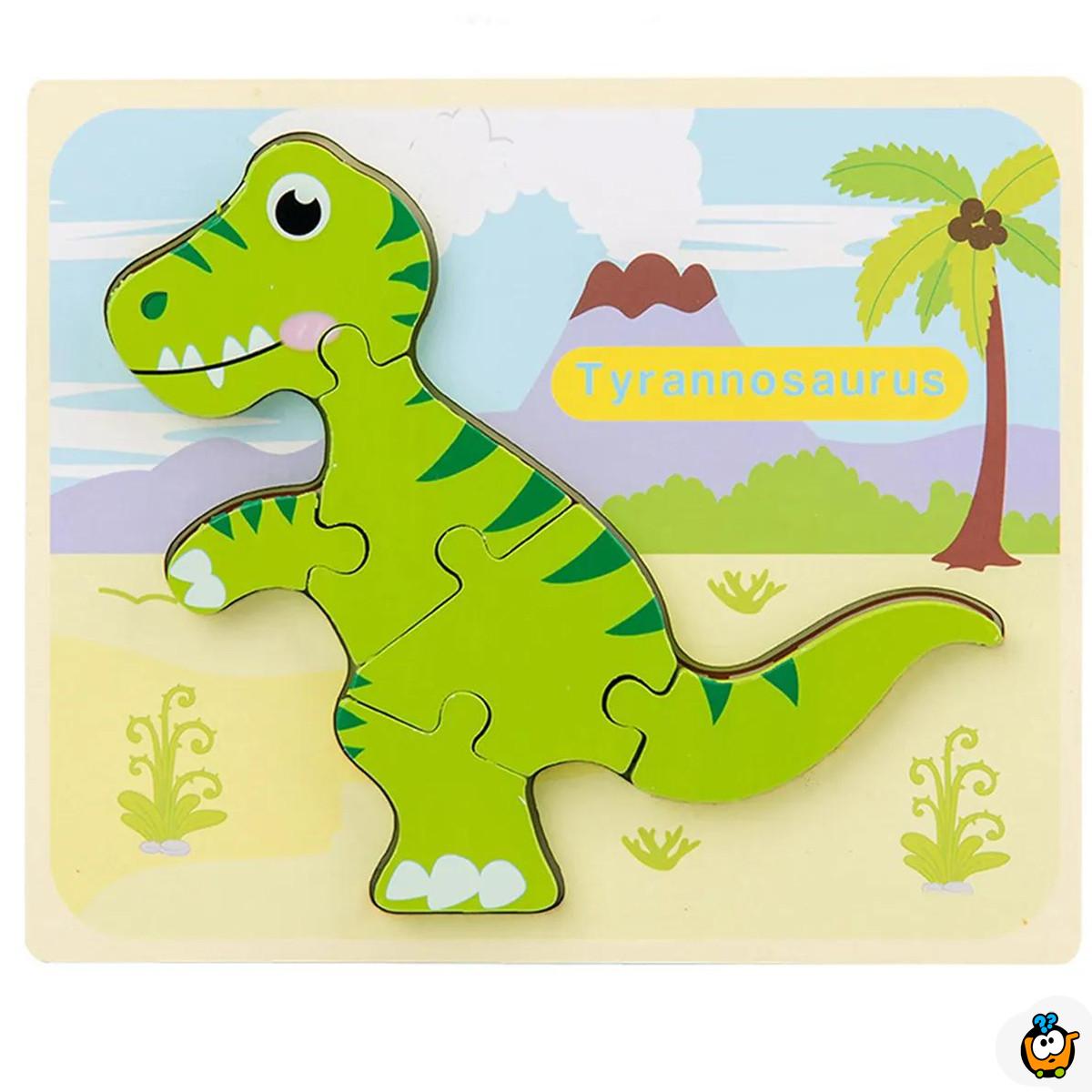 3D Dino kreativne drvene puzle razigranih motiva i boja