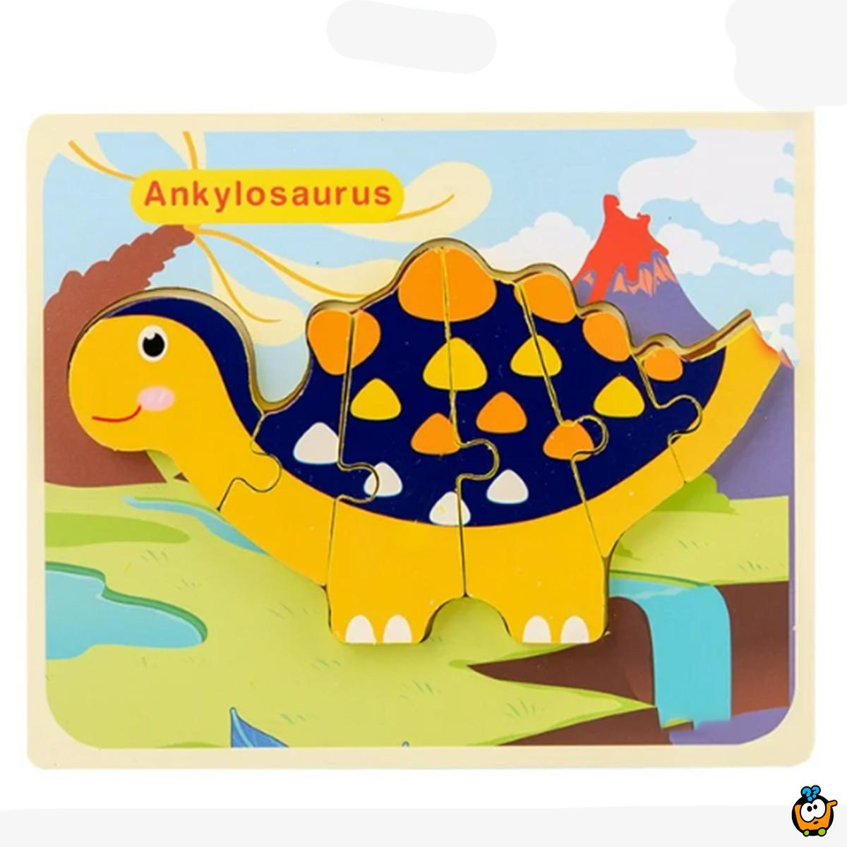 3D Dino kreativne drvene puzle razigranih motiva i boja