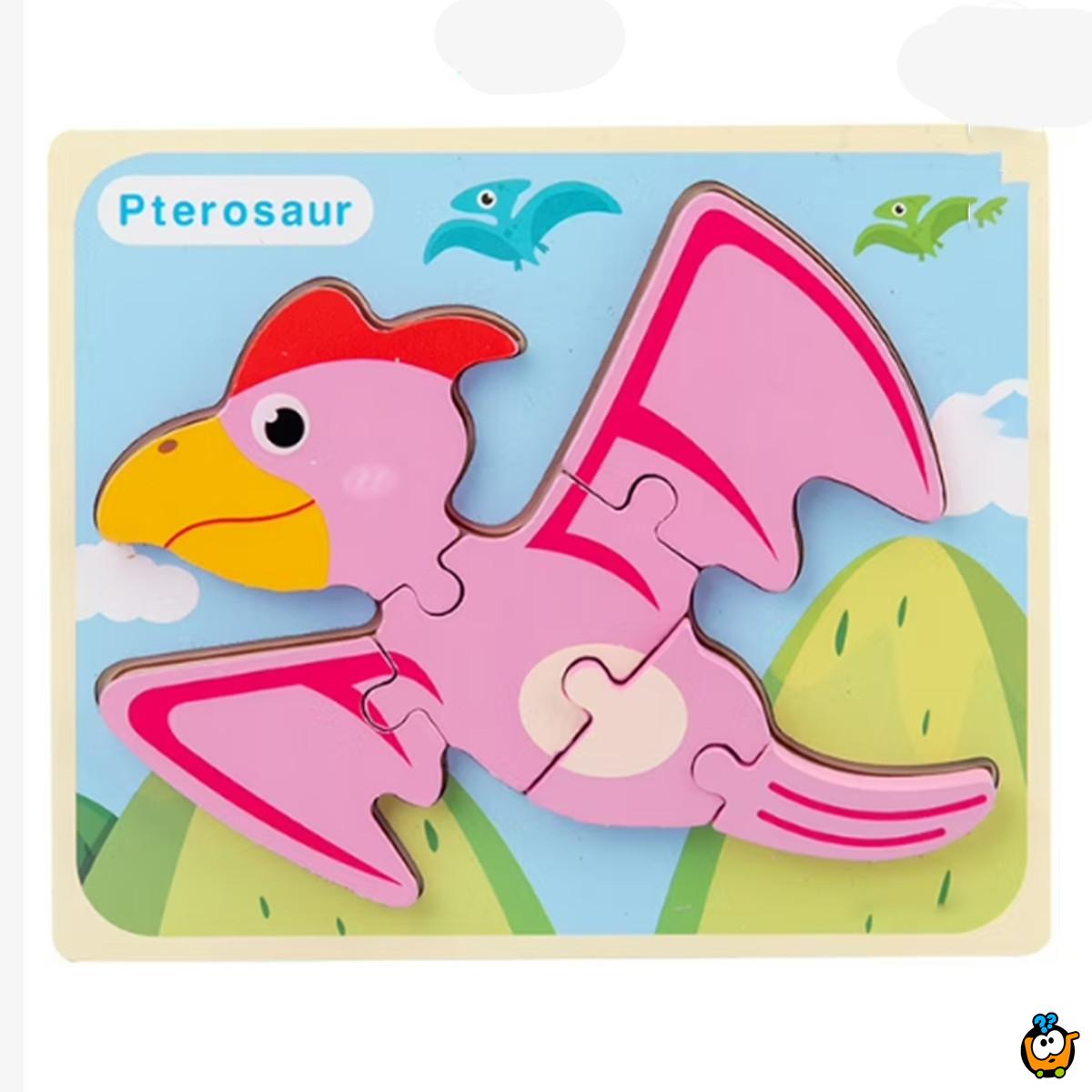 3D Dino kreativne drvene puzle razigranih motiva i boja