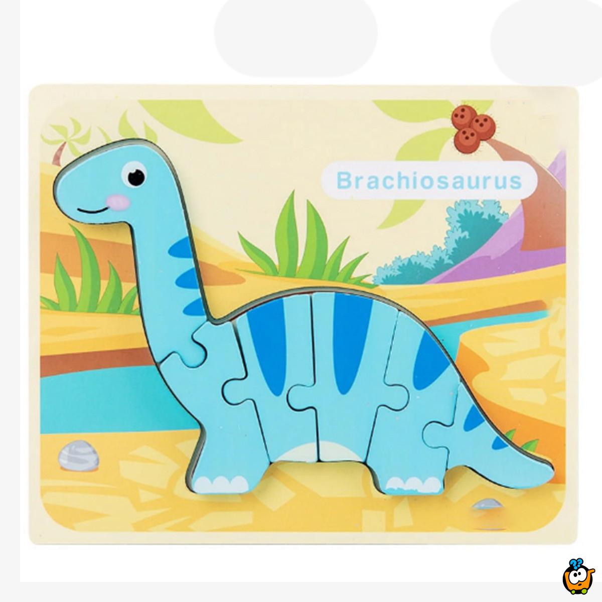 3D Dino kreativne drvene puzle razigranih motiva i boja