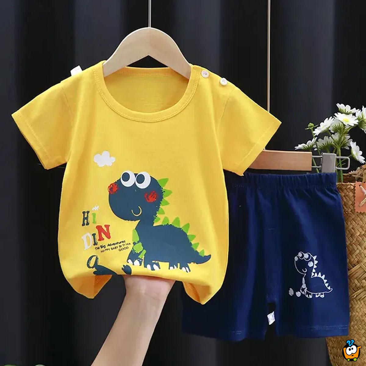 Pamučni kompletić za bebe  9-18 meseci - šorts i majica