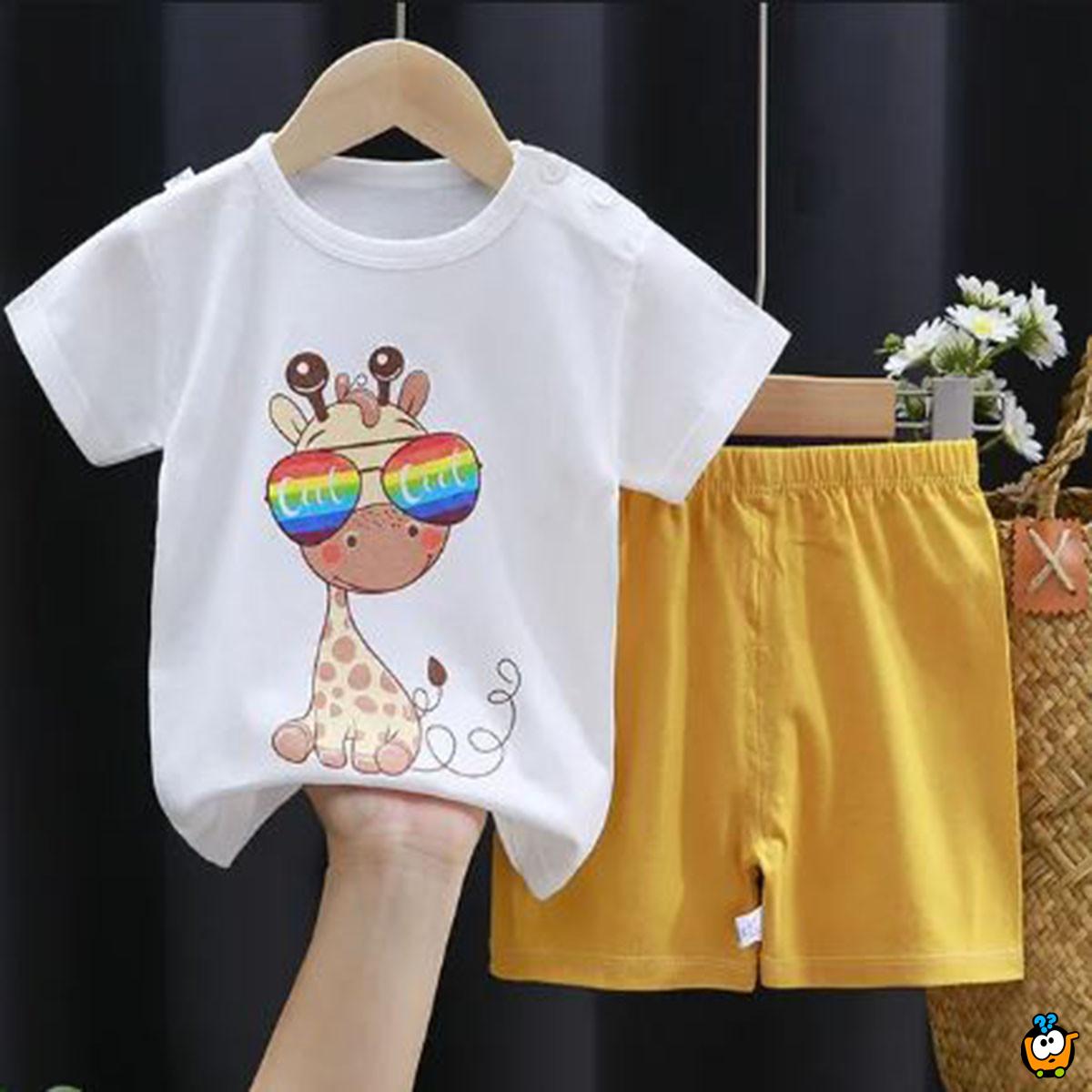 Pamučni kompletić za bebe  9-18 meseci - šorts i majica