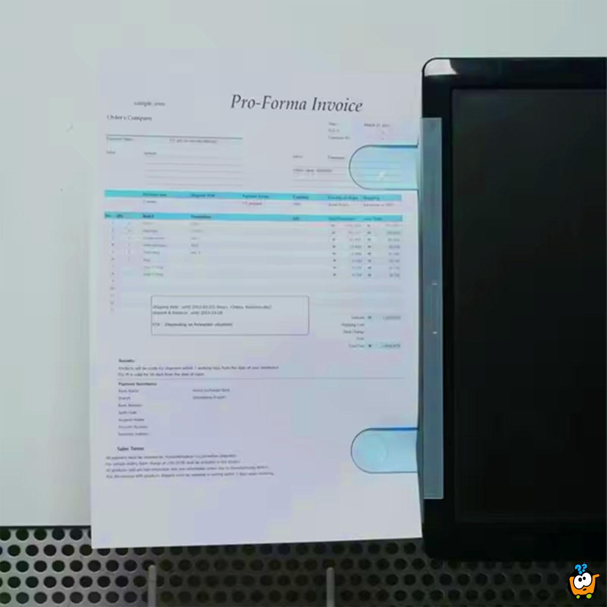 TwinClip - Držač dokumenata za monitor