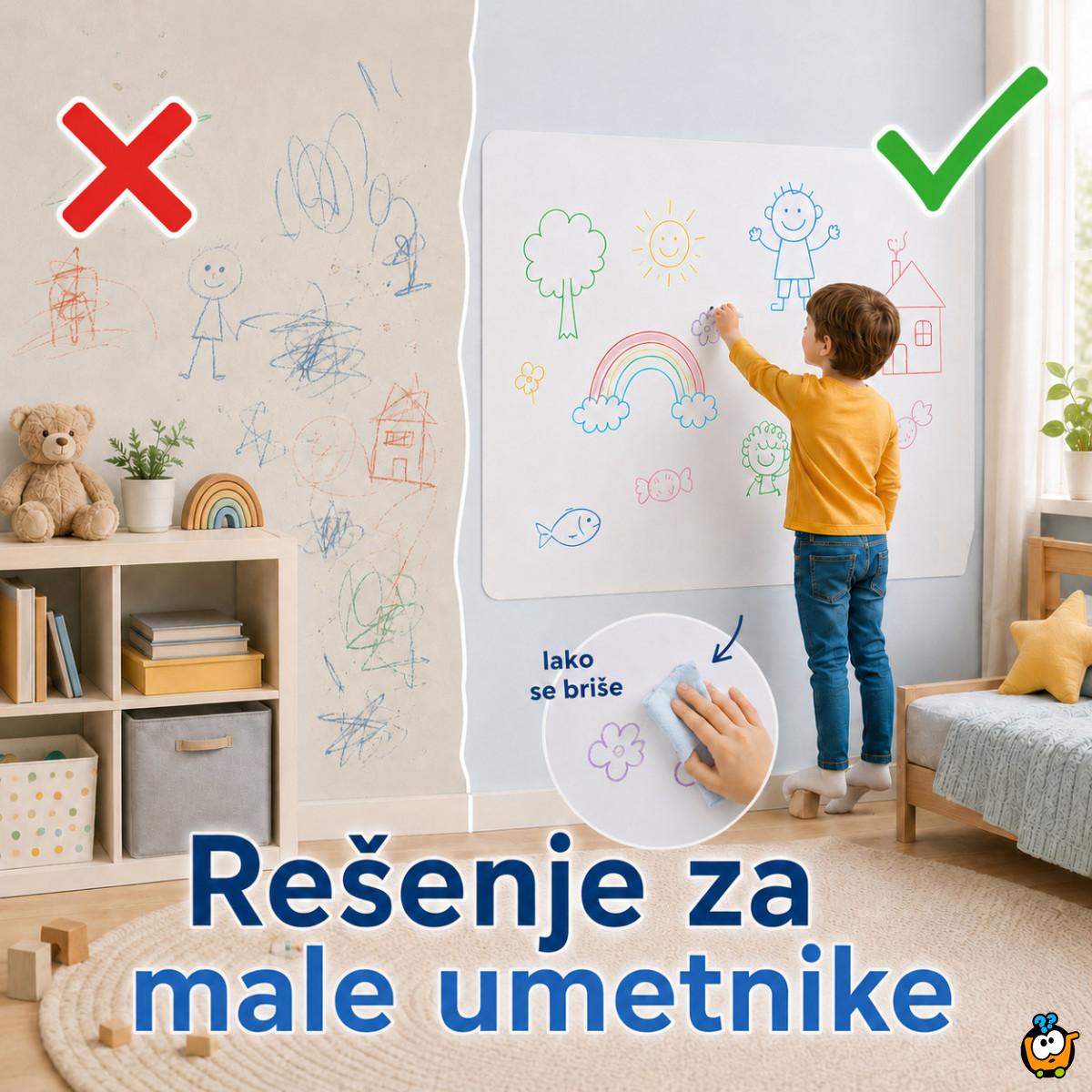 Magična zaštitna zidna folija za zid – dete crta, zid ostaje čist
