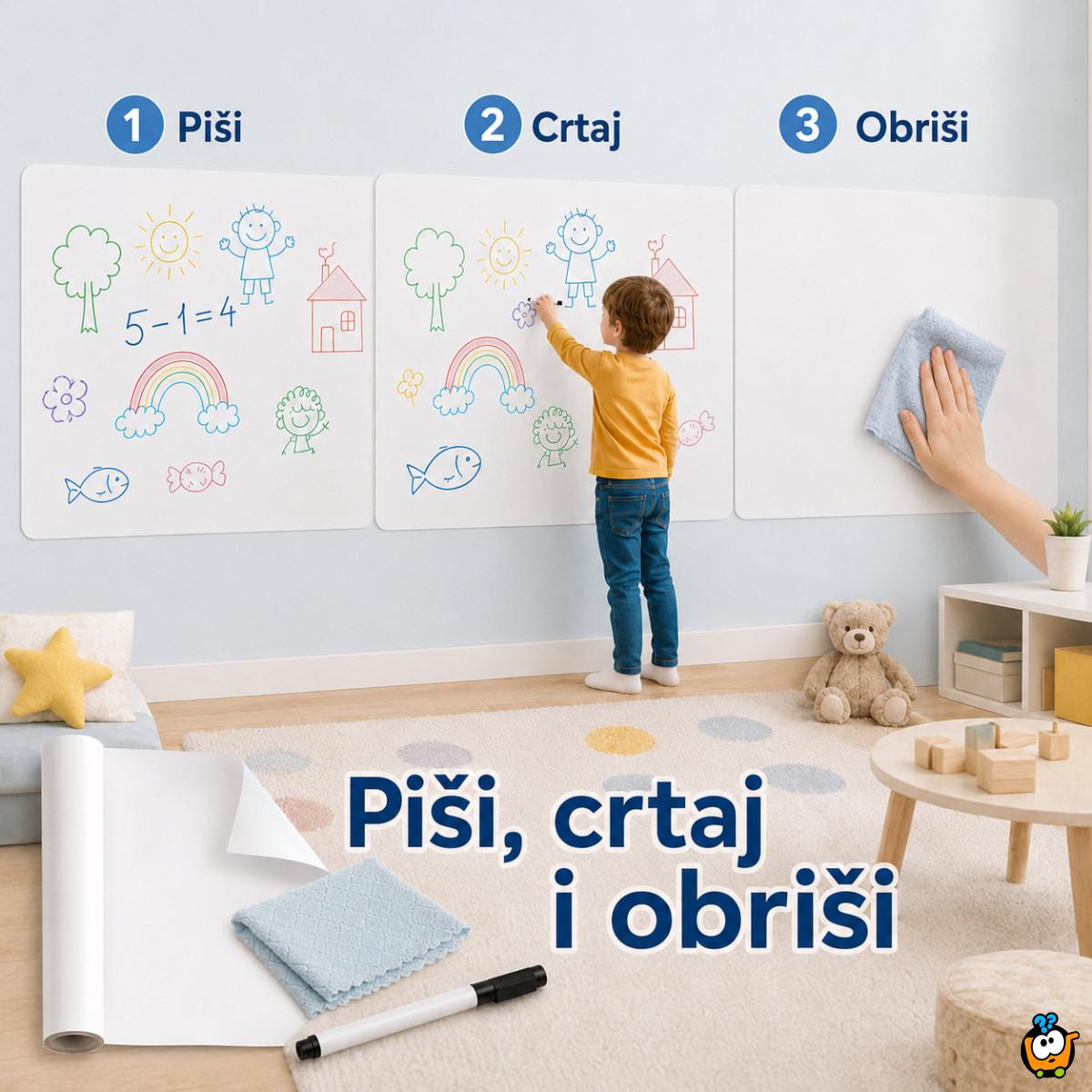 Magična zaštitna zidna folija za zid – dete crta, zid ostaje čist