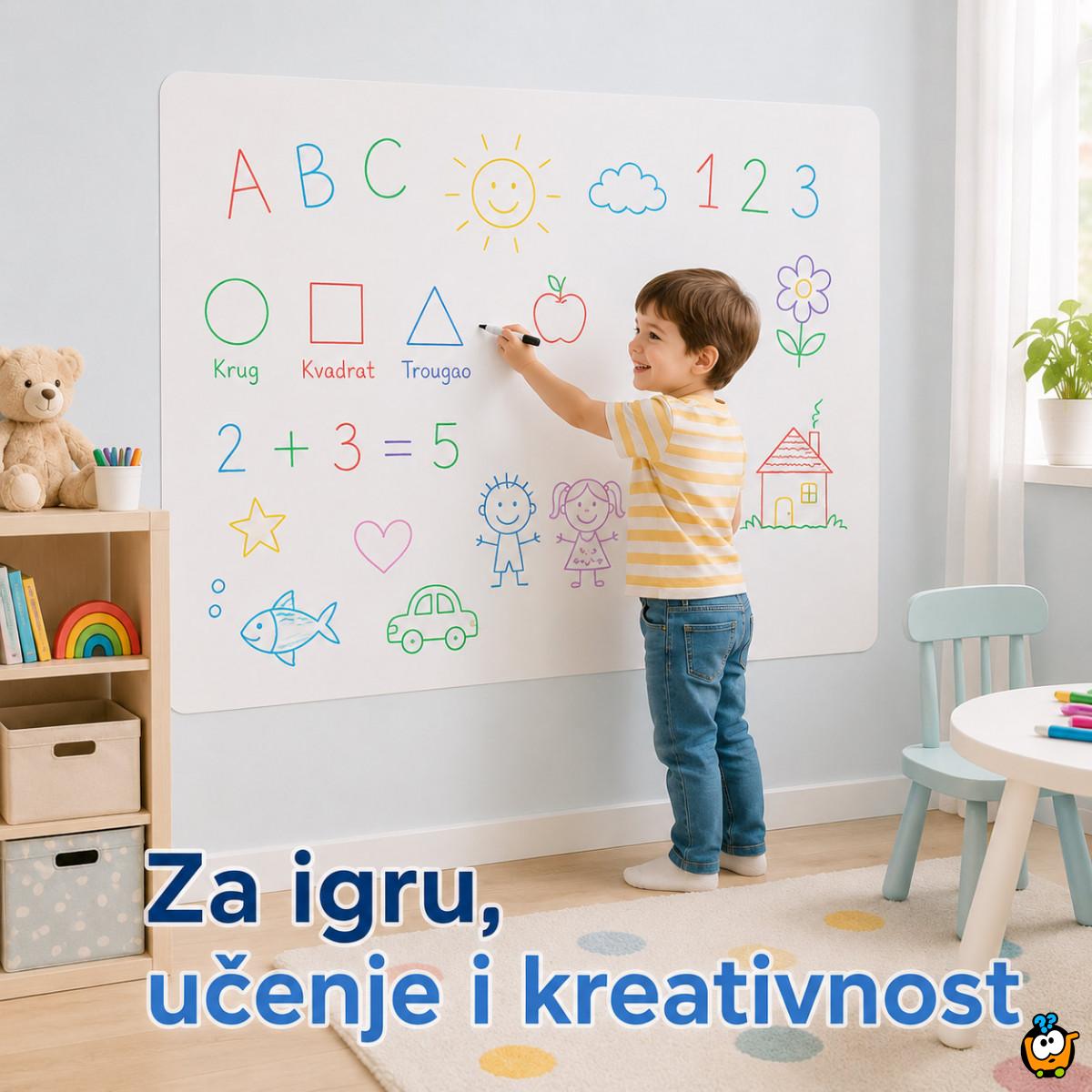 Magična zaštitna zidna folija za zid – dete crta, zid ostaje čist