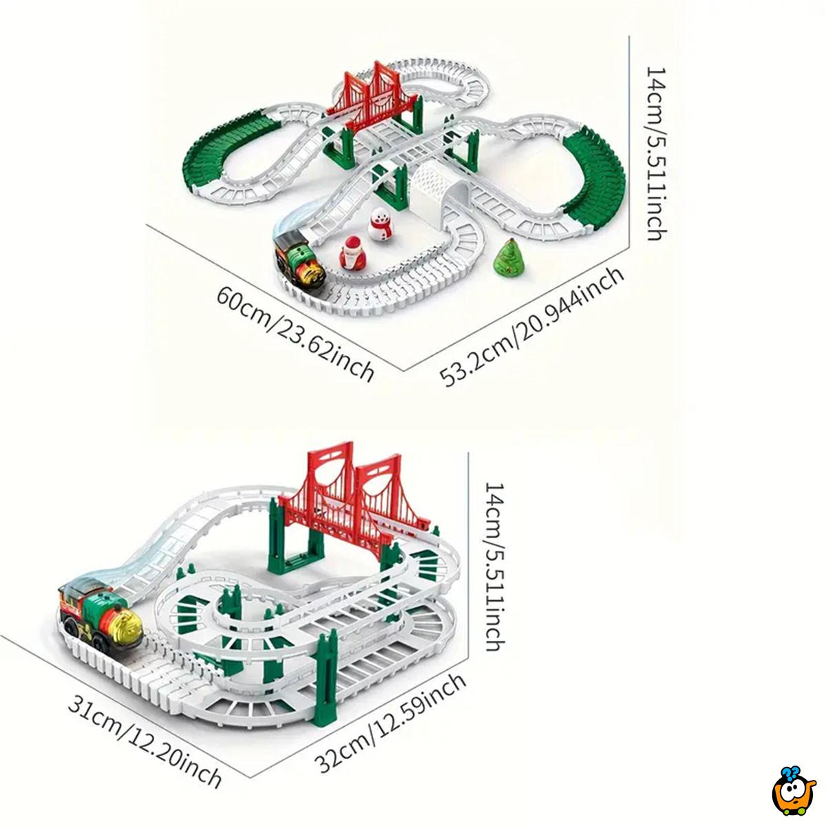 Christmas track - Set sa vozićem i Deda Mrazom