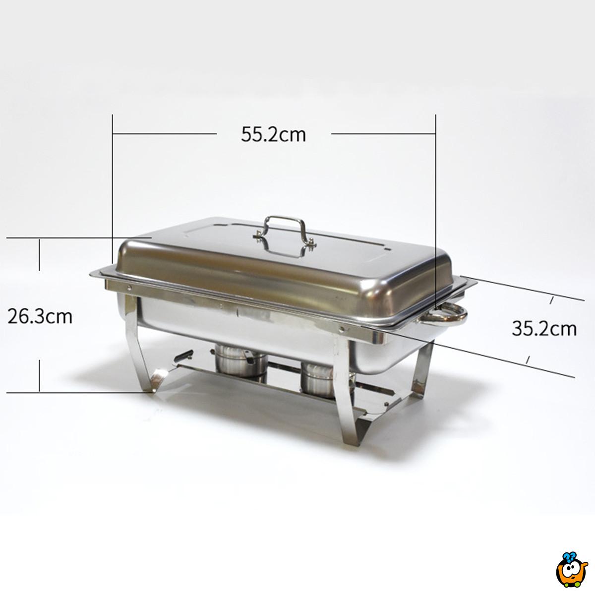 DIŠ - Dvostruka posuda za podgrevanje hrane sa poklopcem Dish