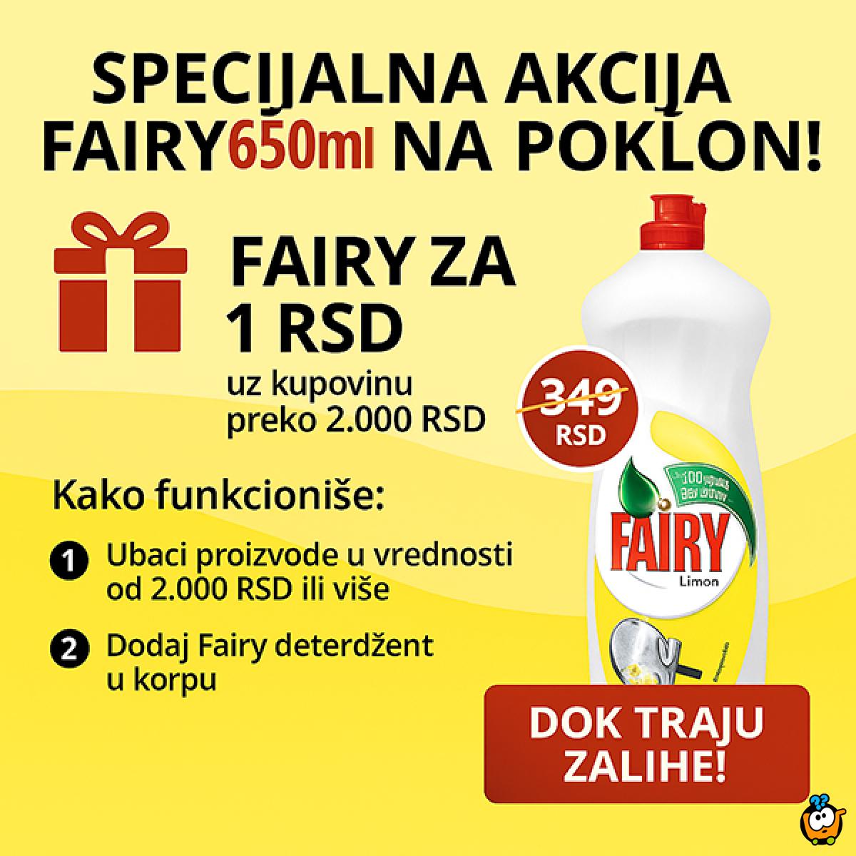 Fairy Limun deterdžent za pranje sudova 650 ml
